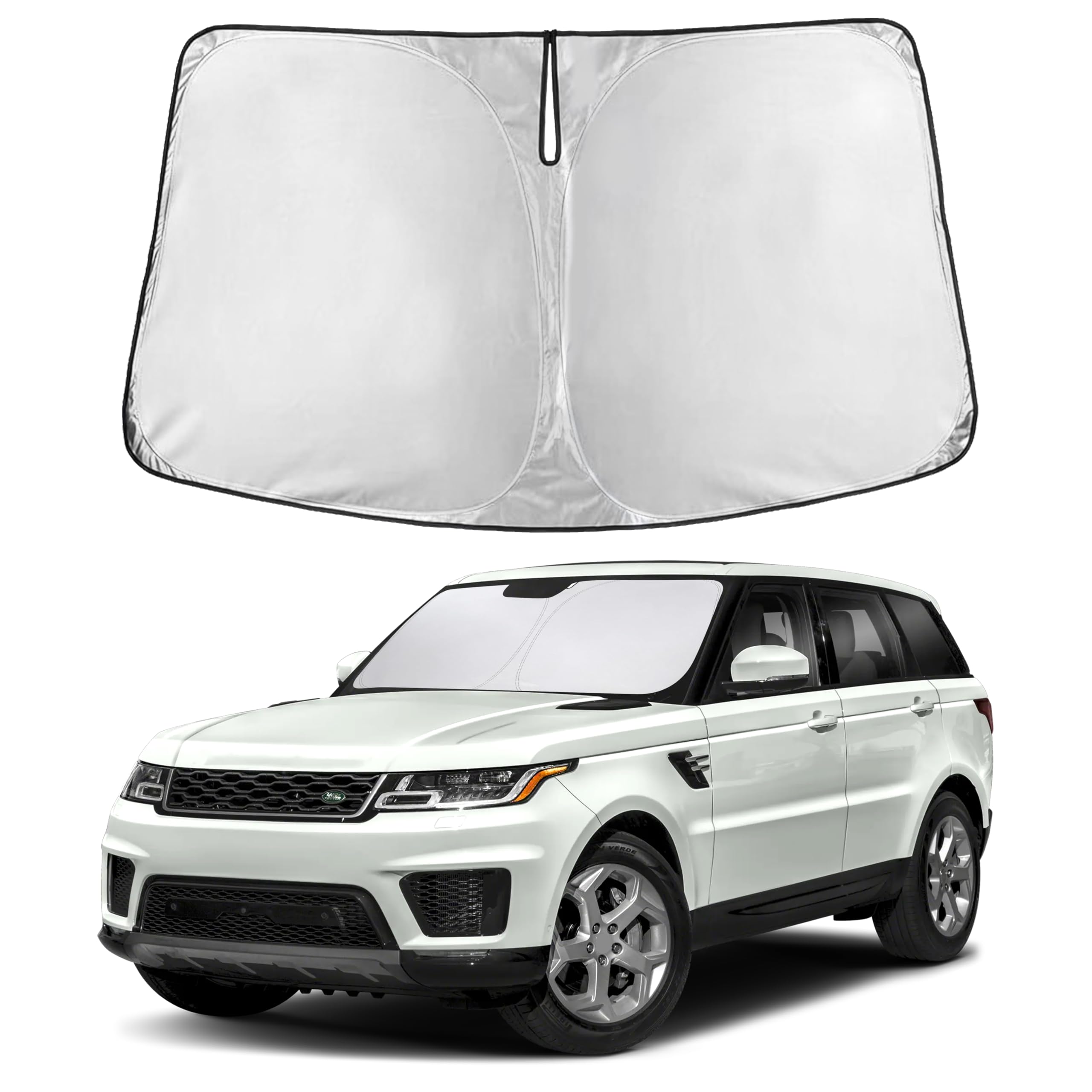 Autovir Windshield Sun Shade, Front car Window Shades Sun Visors