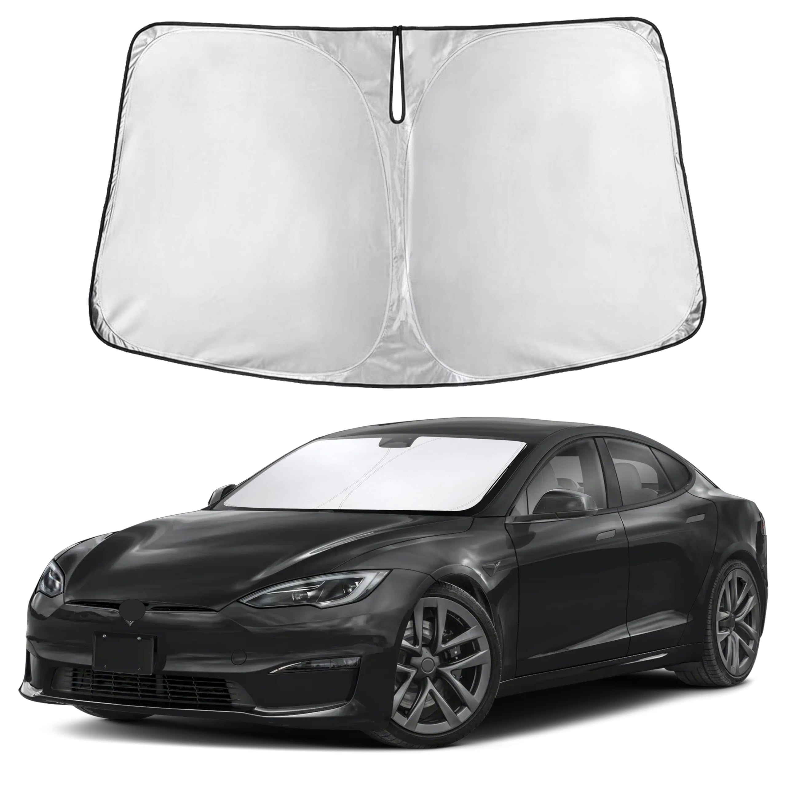 Autovir Windshield Sun Shade, Front car Window Shades Sun Visors