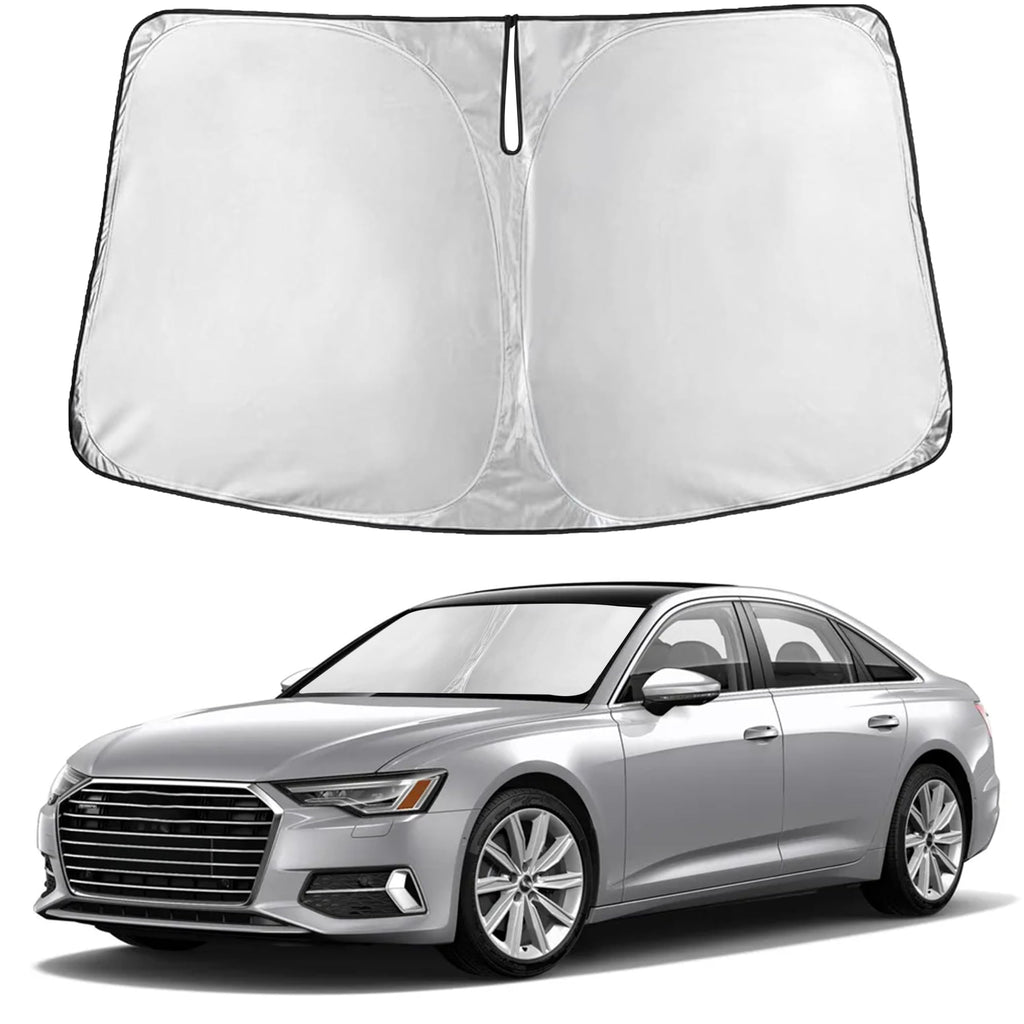 EcoNour RV Windshield Sunshade | Reflective RV Windshield Cover for UV Rays & Heat Protection, Keeps Your RV Motorhome Cool | Shades for RV Fits RVs, Trucks, Motorhomes, Buses | XXXXX-Large 102"x51"