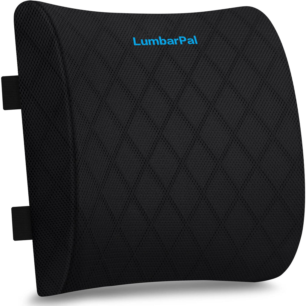 Lumbar Support Pillow for Office Chair Back Car, Gaming, Improve Sitting Posture & Pain Relief, Memory Foam, Adjustable Straps