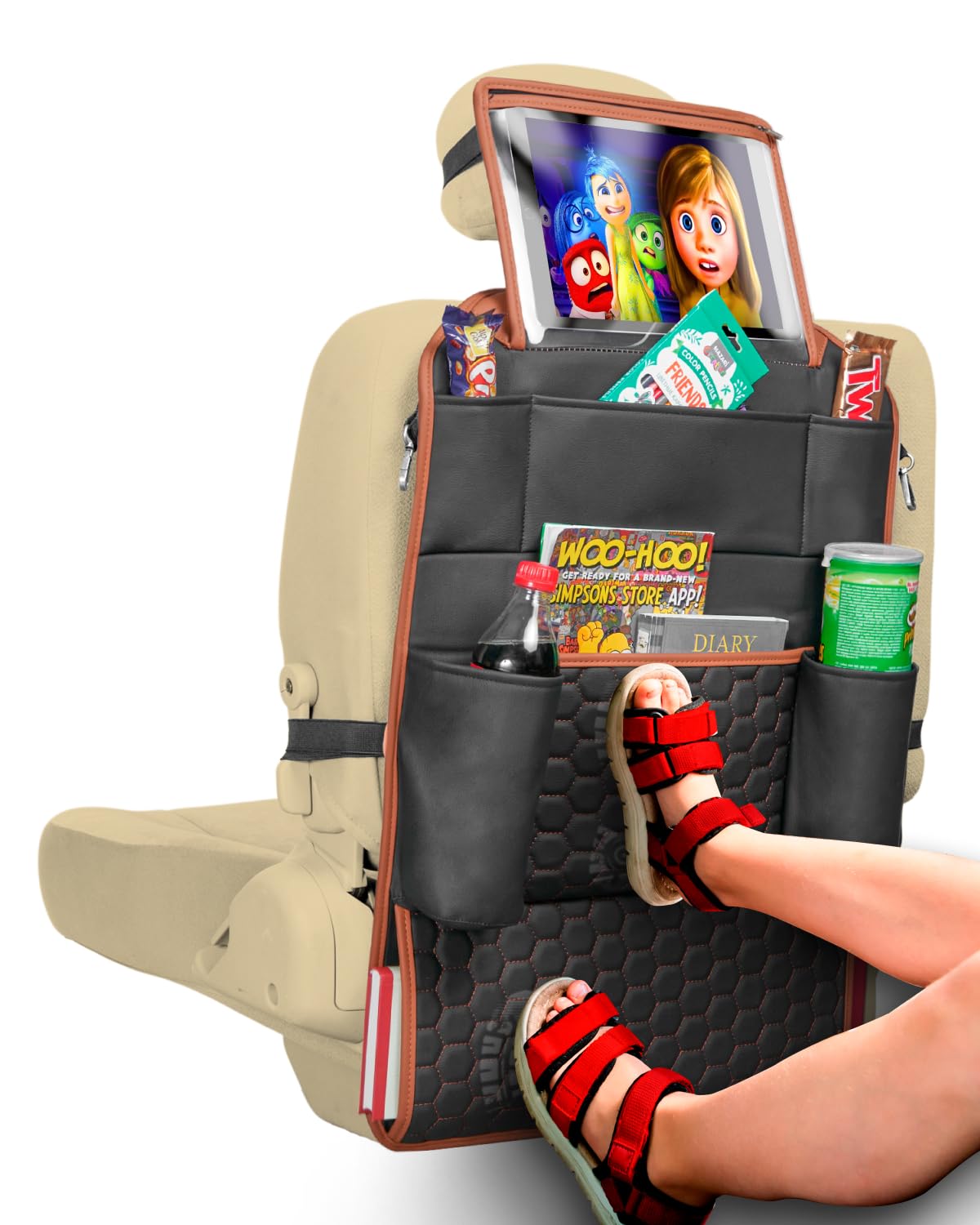 Owleys Backseat Organizer & Kick Mat Seat Protector