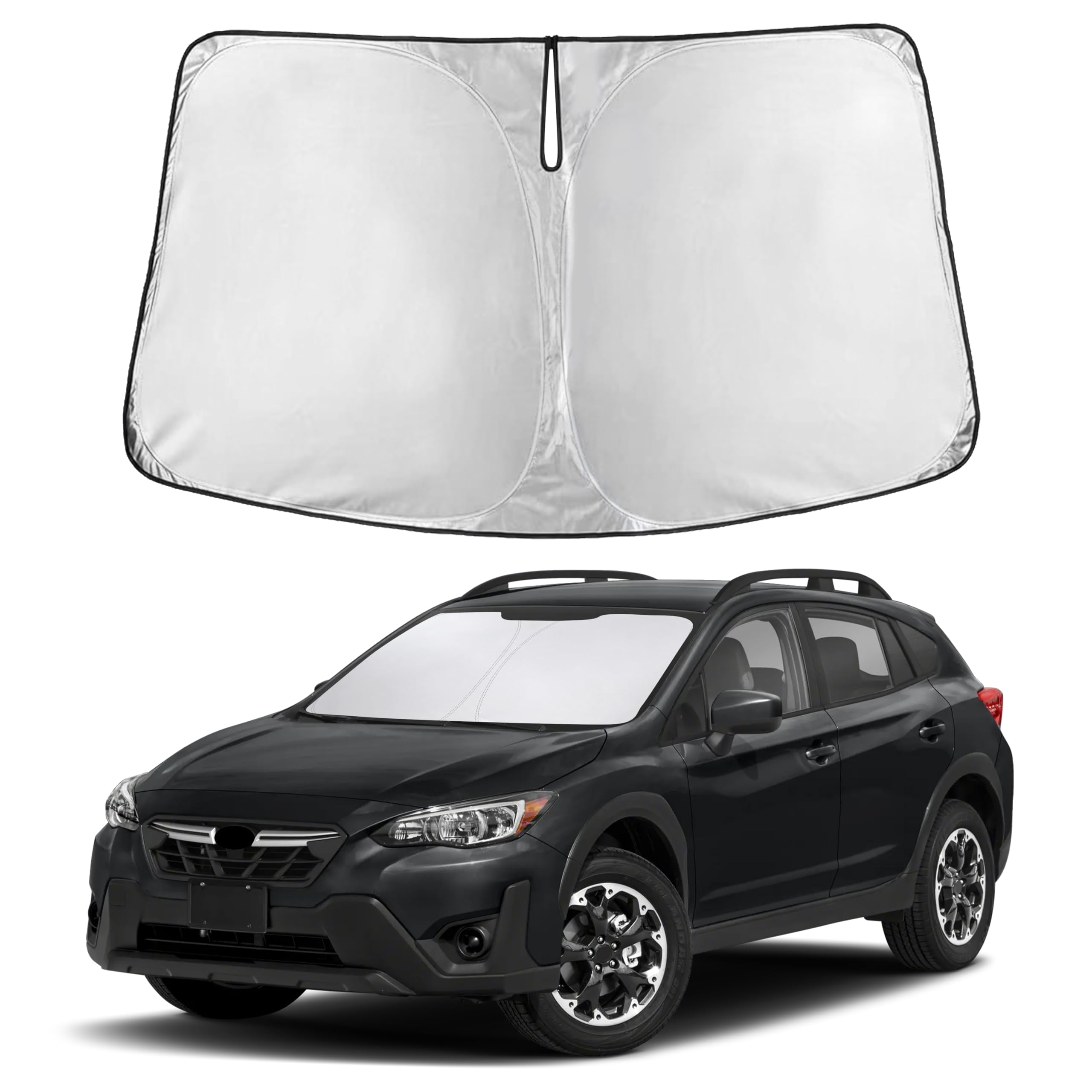 Autovir Windshield Sun Shade, Front car Window Shades Sun Visors