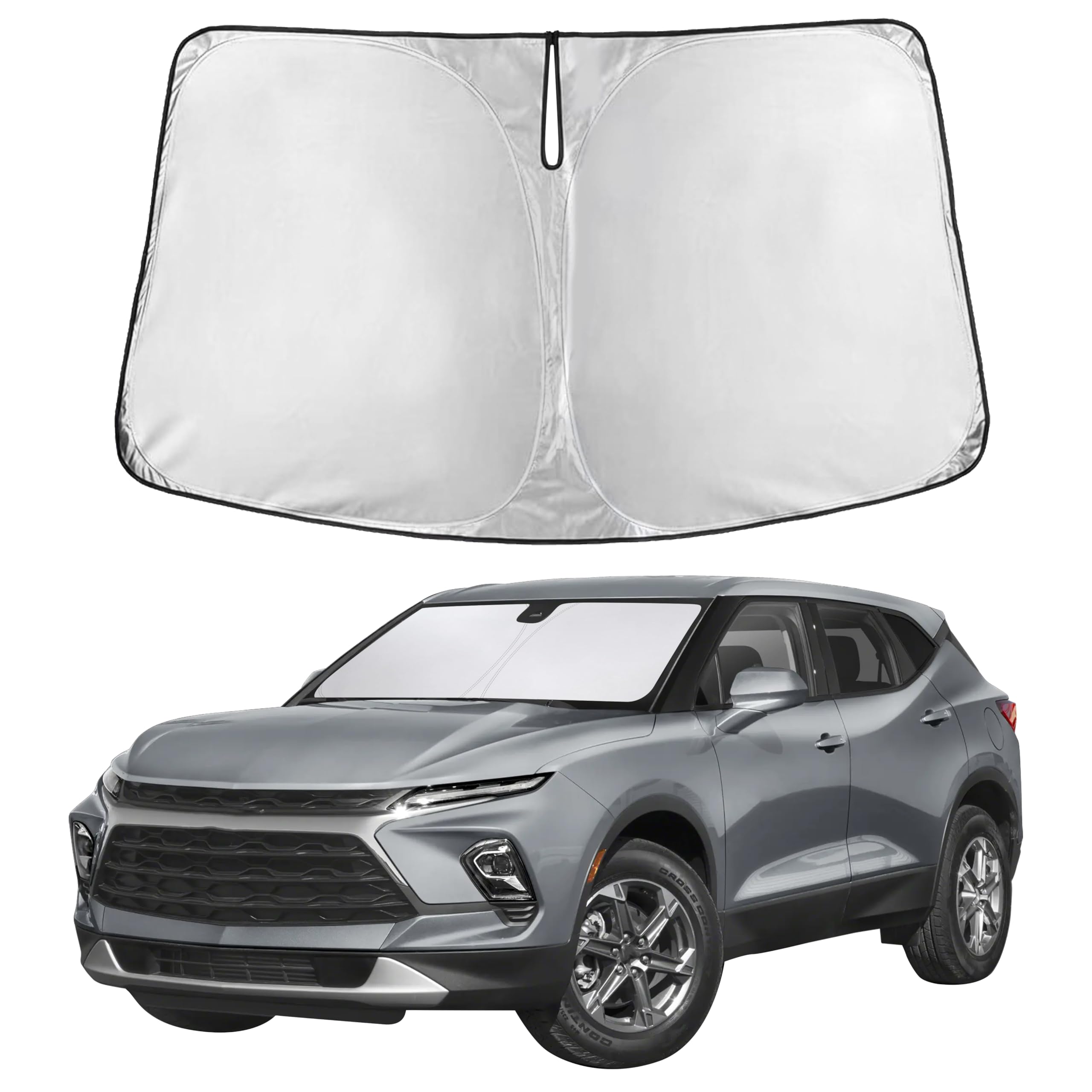 Autovir Windshield Sun Shade, Front car Window Shades Sun Visors
