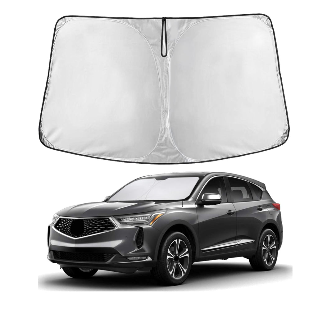 EcoNour RV Windshield Sunshade | Reflective RV Windshield Cover for UV Rays & Heat Protection, Keeps Your RV Motorhome Cool | Shades for RV Fits RVs, Trucks, Motorhomes, Buses | XXXXX-Large 102"x51"