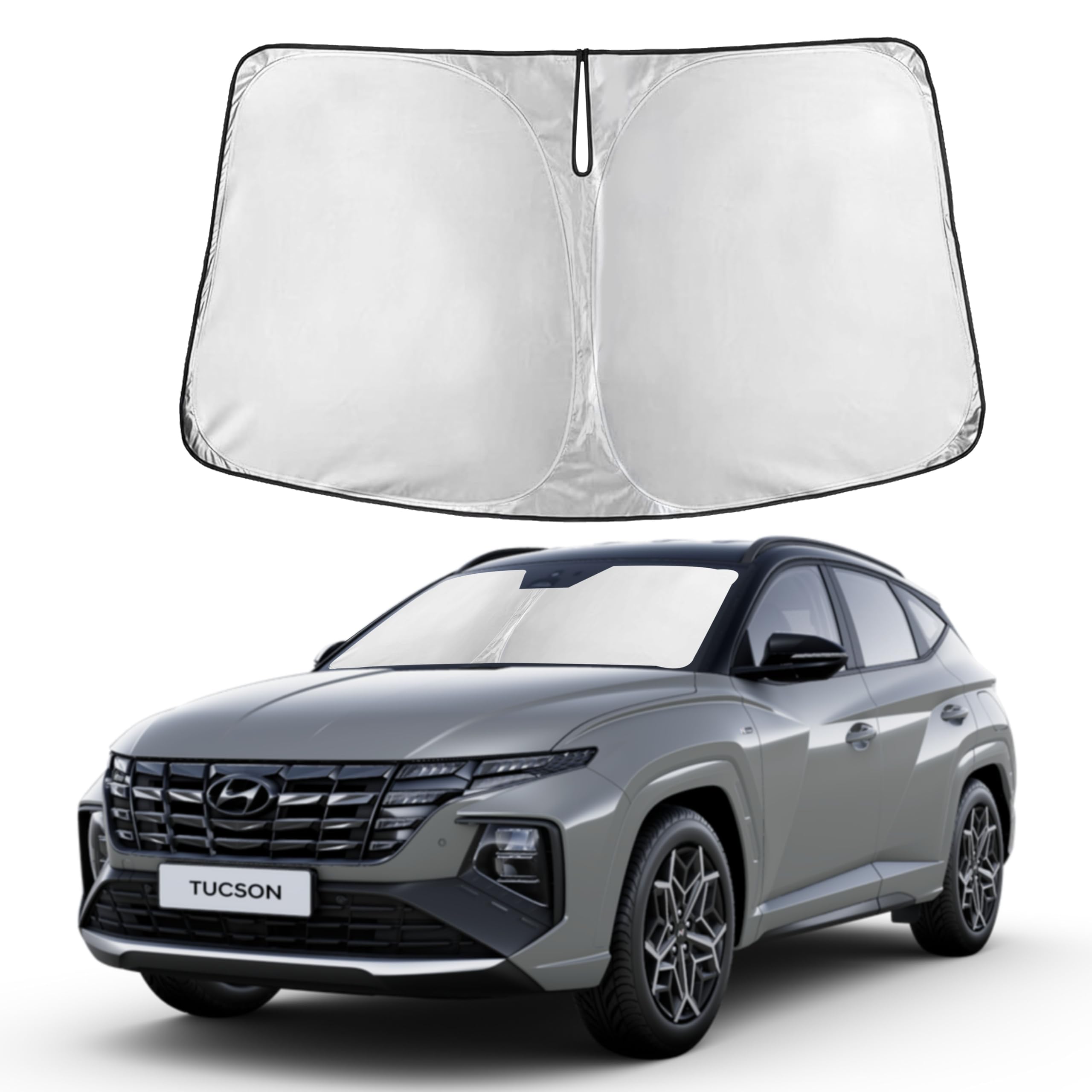 Autovir Windshield Sun Shade, Front car Window Shades Sun Visors