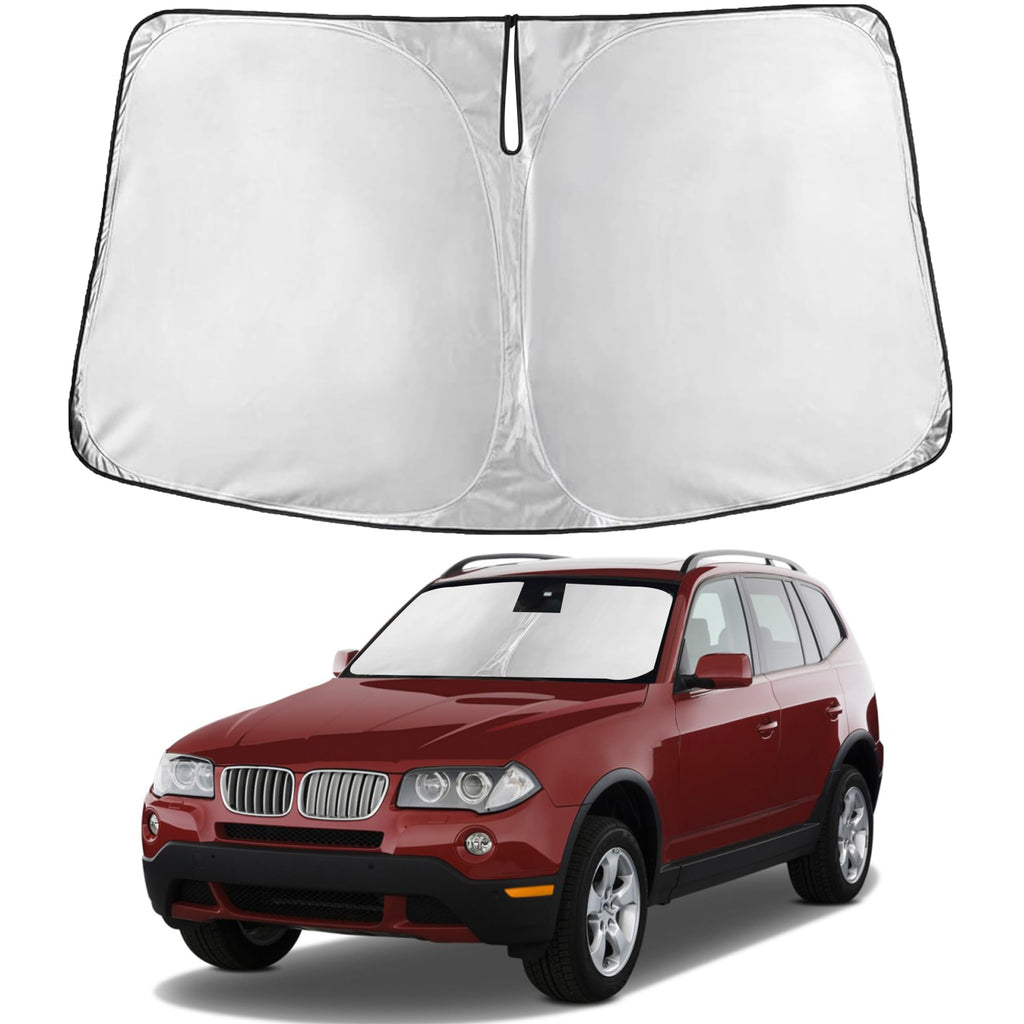 EcoNour RV Windshield Sunshade | Reflective RV Windshield Cover for UV Rays & Heat Protection, Keeps Your RV Motorhome Cool | Shades for RV Fits RVs, Trucks, Motorhomes, Buses | XXXXX-Large 102"x51"