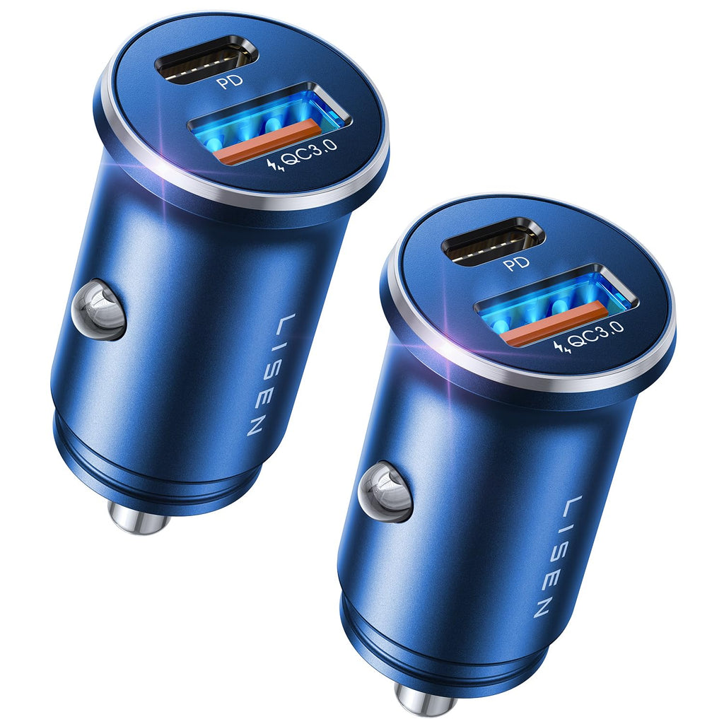 LISEN 95W Dual-Port USB-C PD Fast Car Charger