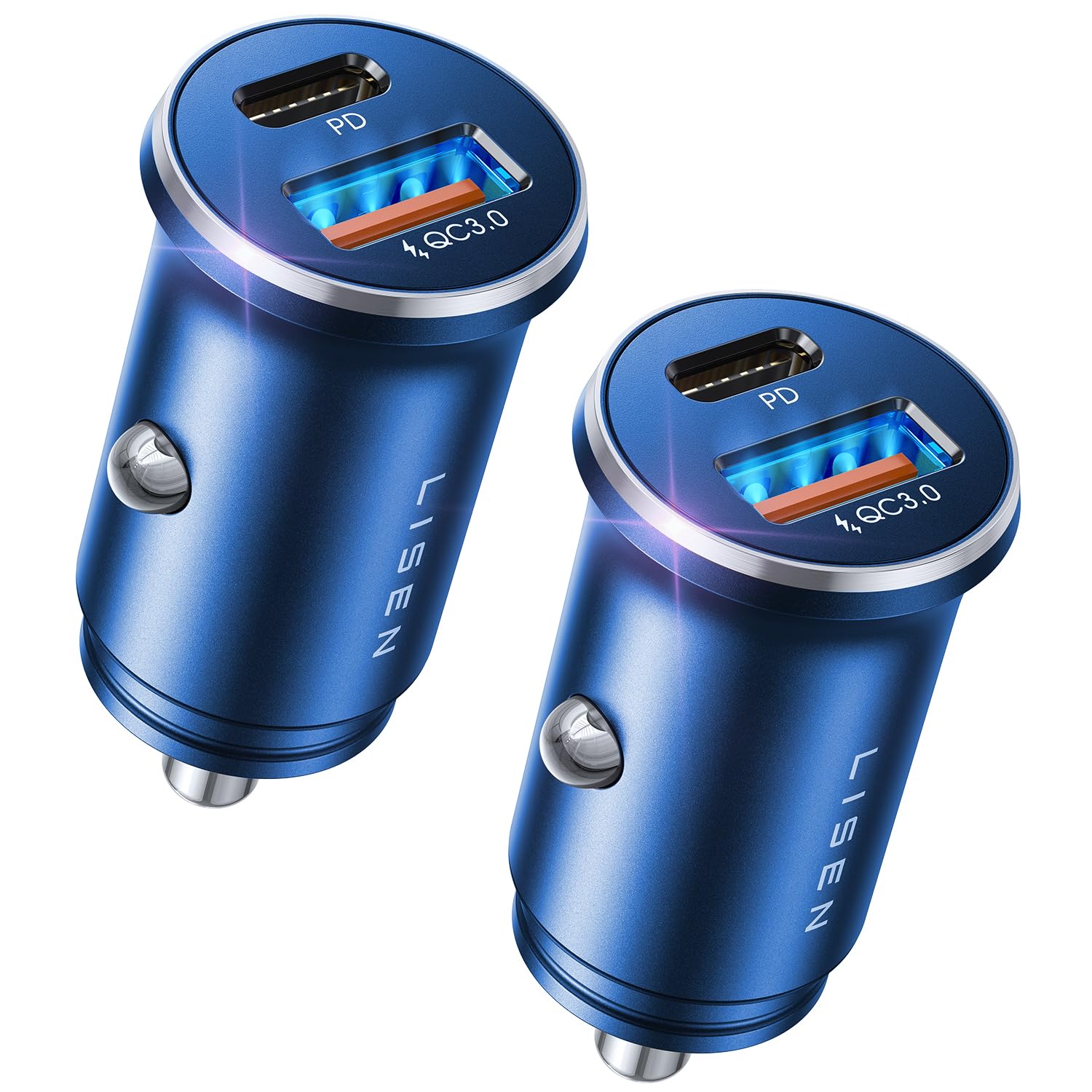 LISEN 95W Dual-Port USB-C PD Fast Car Charger