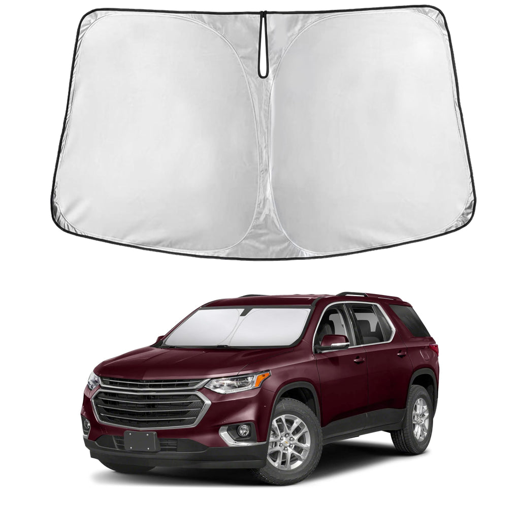 EcoNour RV Windshield Sunshade | Reflective RV Windshield Cover for UV Rays & Heat Protection, Keeps Your RV Motorhome Cool | Shades for RV Fits RVs, Trucks, Motorhomes, Buses | XXXXX-Large 102"x51"