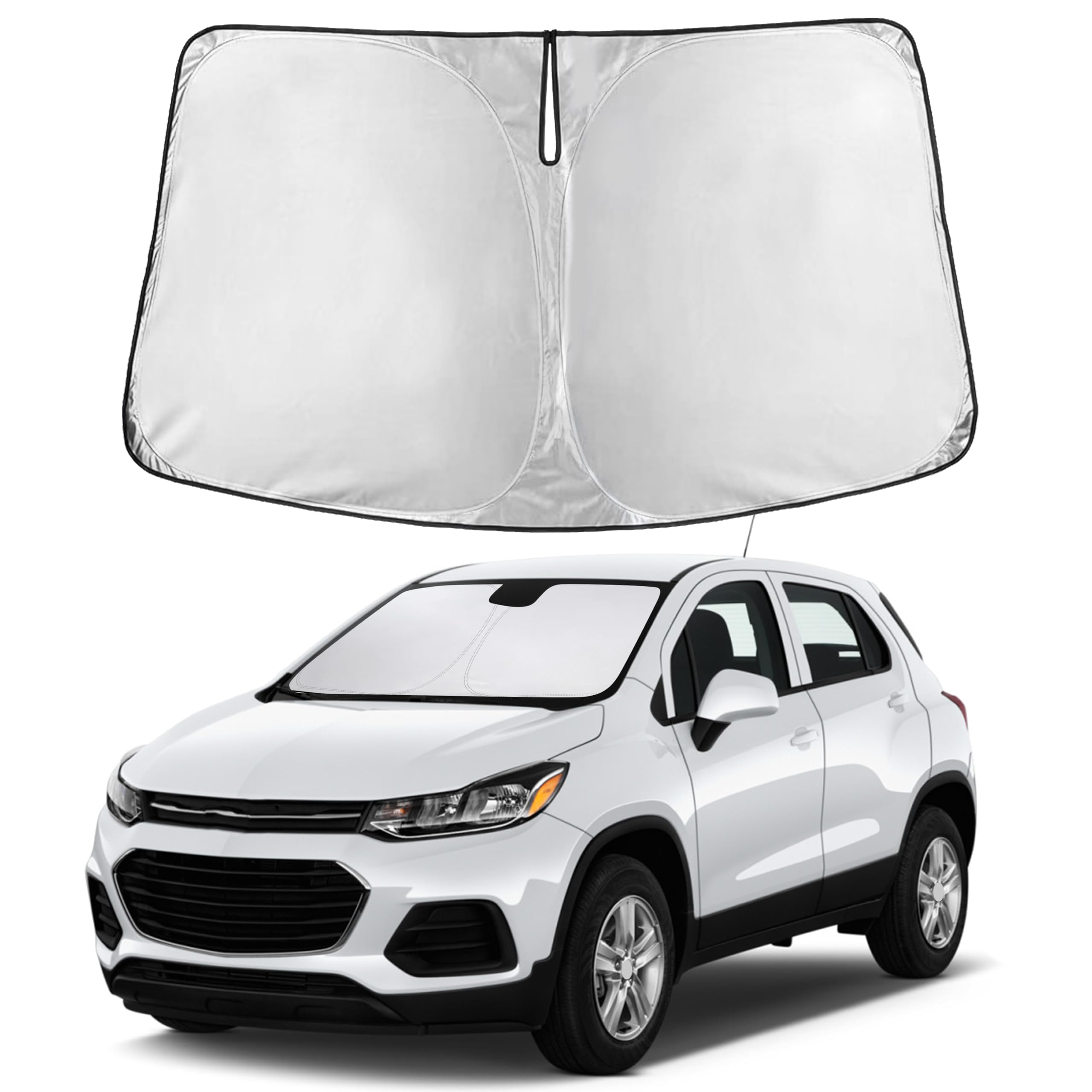 Autovir Windshield Sun Shade, Front car Window Shades Sun Visors