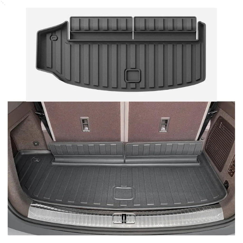 Compatible with DENZA N9 2025 PHEV TPE 3D Floor Mats Cargo Liners All Weather Protection Foot Mat Trunk Pad Interior Accessories(Floor Mats 7pcs)