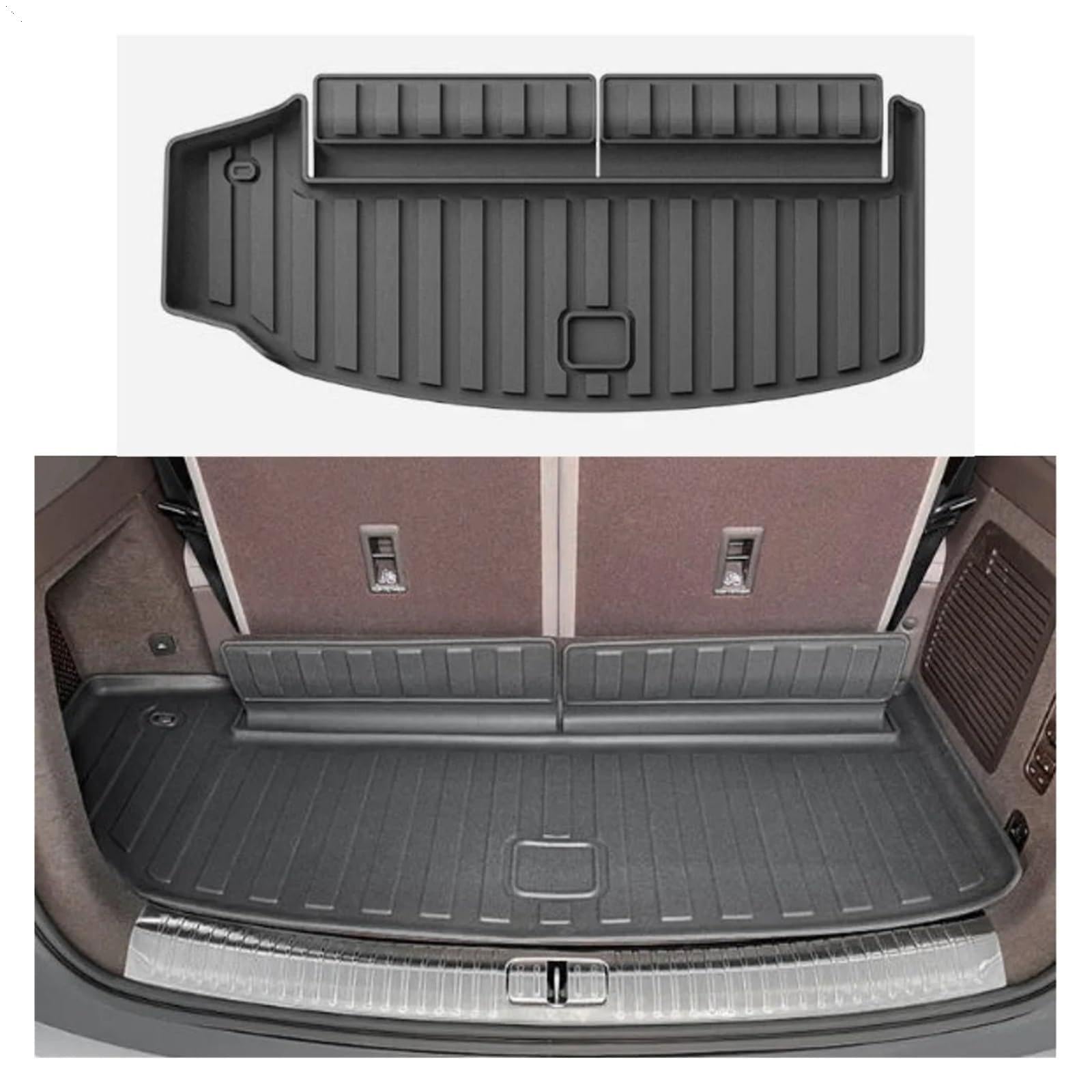Compatible with DENZA N9 2025 PHEV TPE 3D Floor Mats Cargo Liners All Weather Protection Foot Mat Trunk Pad Interior Accessories(Floor Mats 7pcs)