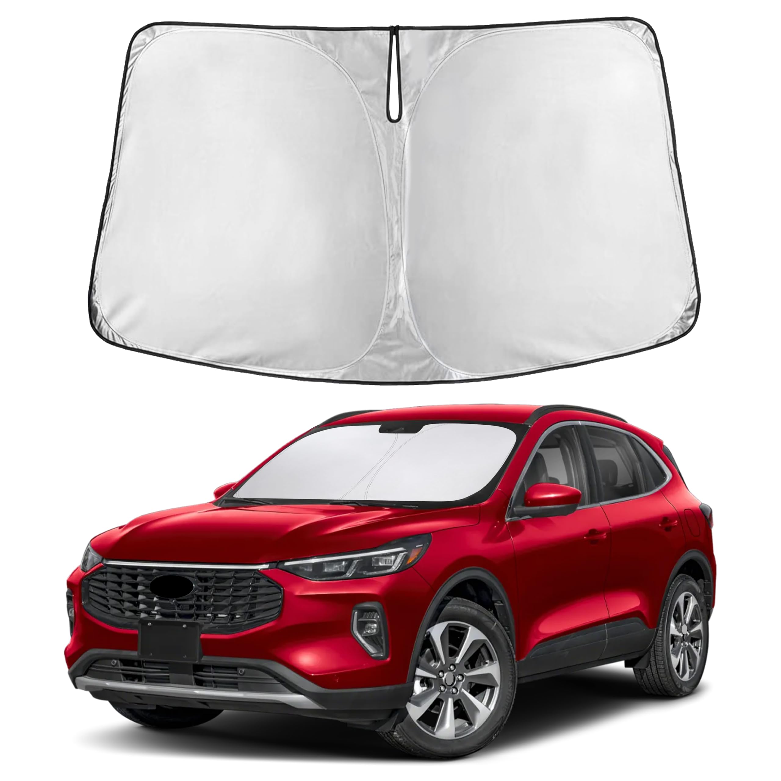 Autovir Windshield Sun Shade, Front car Window Shades Sun Visors