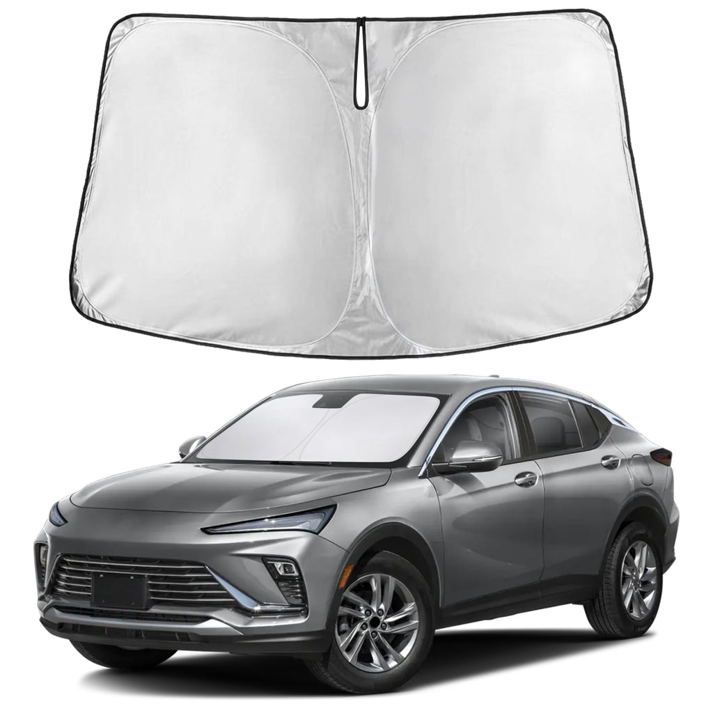EcoNour RV Windshield Sunshade | Reflective RV Windshield Cover for UV Rays & Heat Protection, Keeps Your RV Motorhome Cool | Shades for RV Fits RVs, Trucks, Motorhomes, Buses | XXXXX-Large 102"x51"