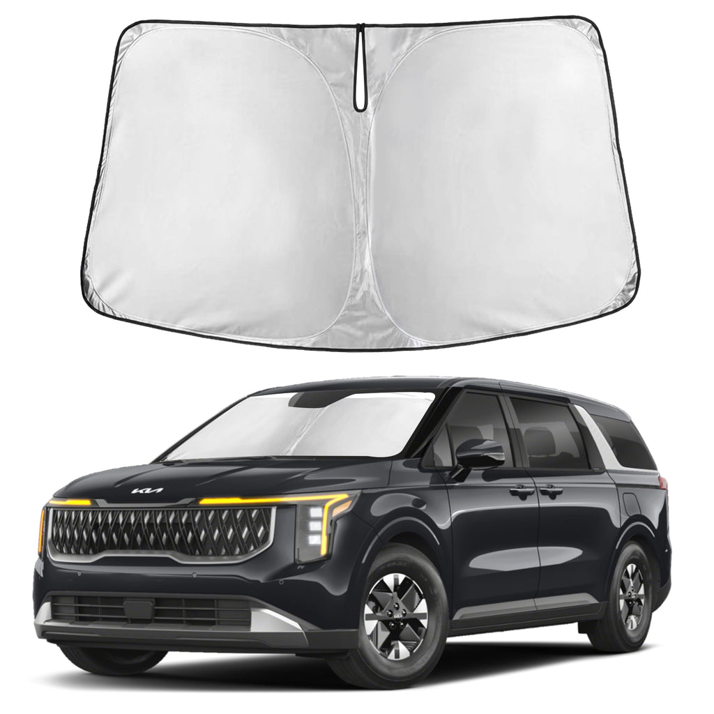 Autovir Windshield Sun Shade, Front car Window Shades Sun Visors