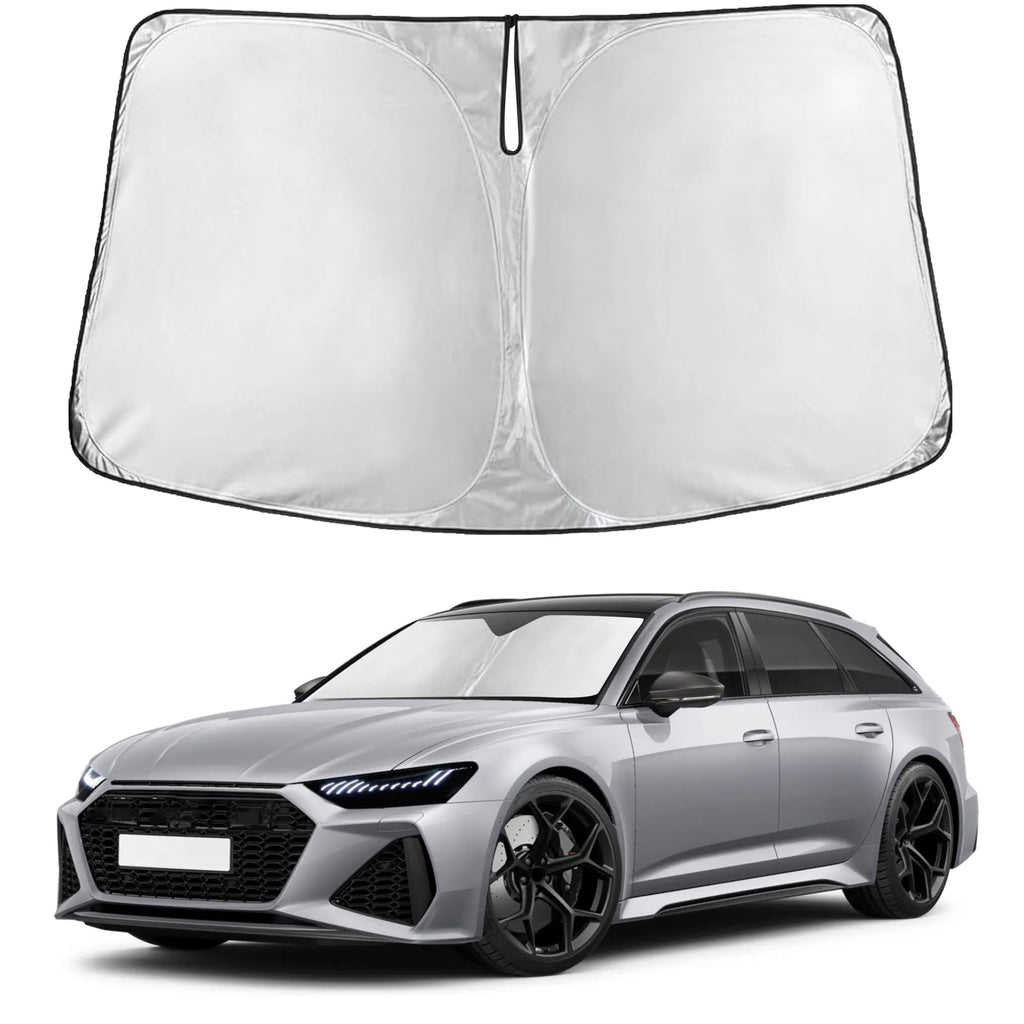 EcoNour RV Windshield Sunshade | Reflective RV Windshield Cover for UV Rays & Heat Protection, Keeps Your RV Motorhome Cool | Shades for RV Fits RVs, Trucks, Motorhomes, Buses | XXXXX-Large 102"x51"