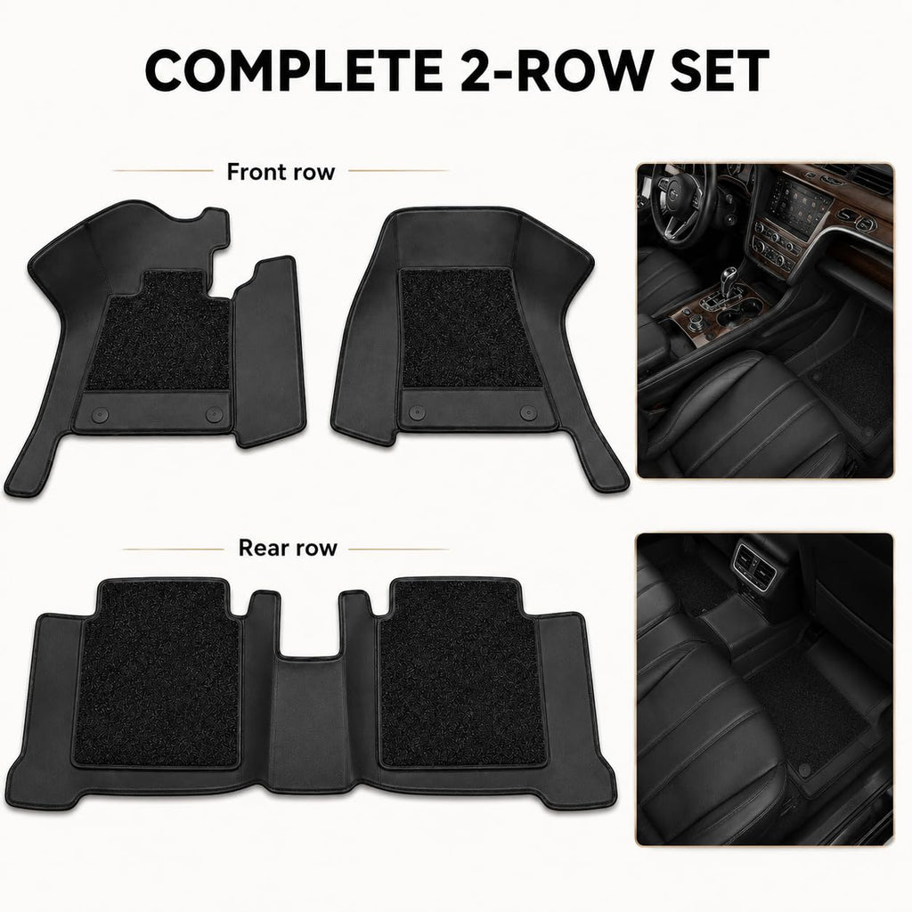 Sefamux Luxury Car Floor Mats for Mercedes-Maybach S 580 4MATIC 2021-2026 4-Seats, Premium Custom Fit Floor Liners, Full Coverage Interior Protection, Water-Resistant & Anti-Slip Design