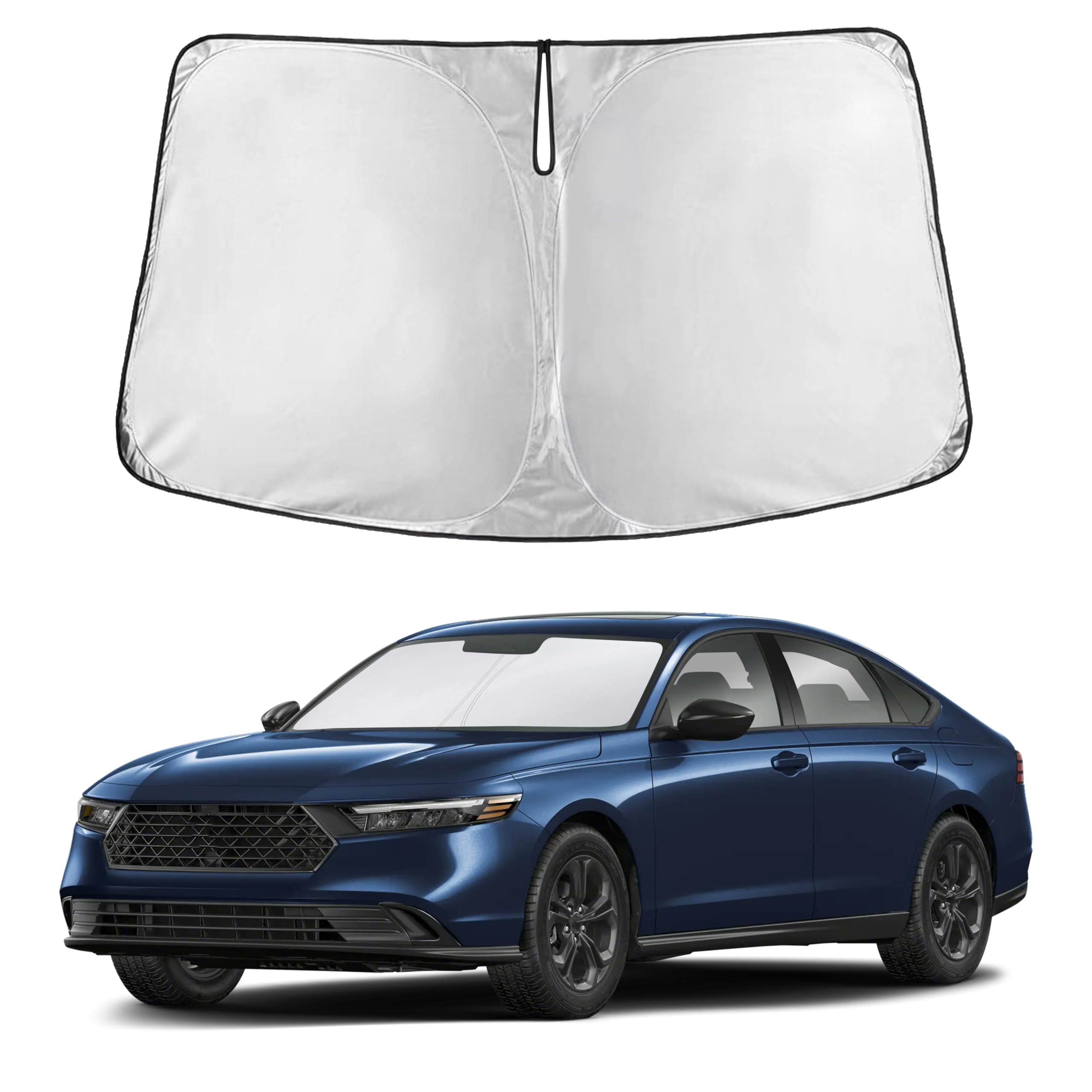 Autovir Windshield Sun Shade, Front car Window Shades Sun Visors