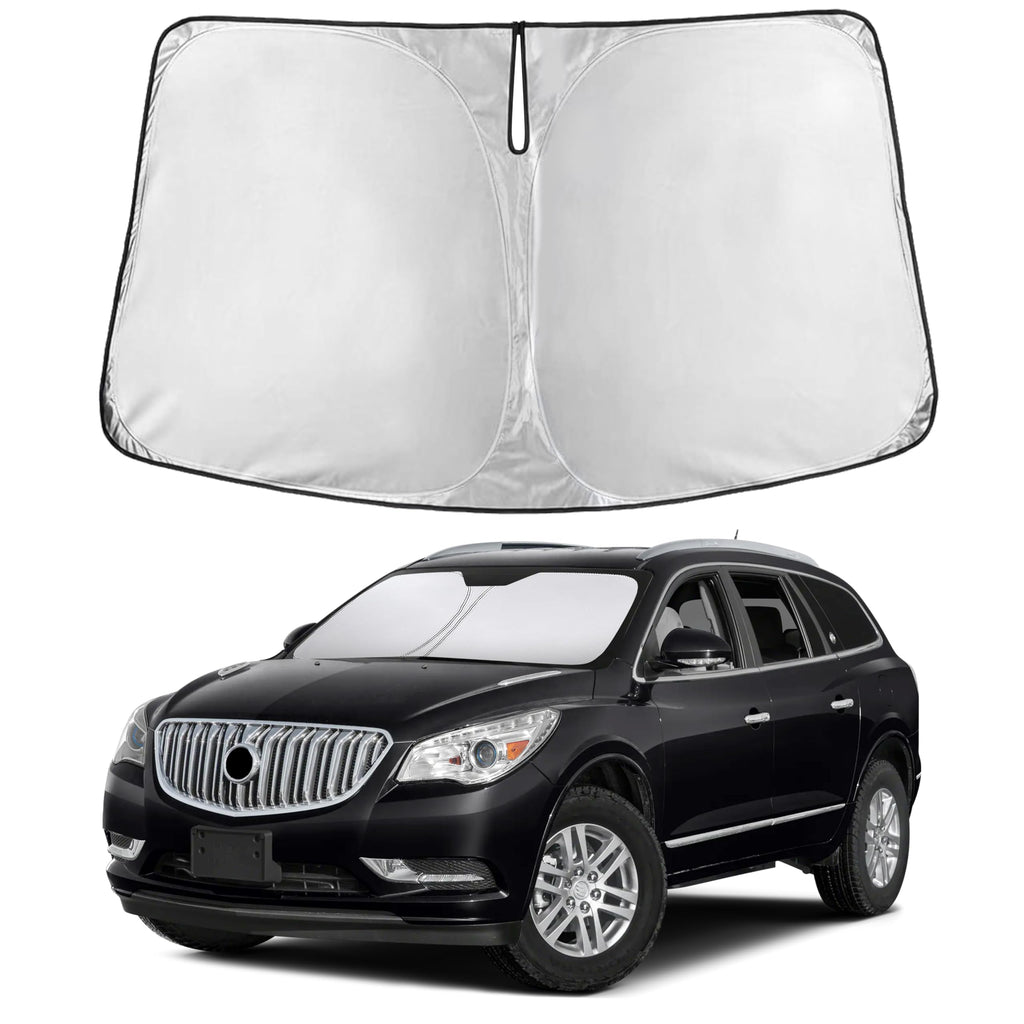EcoNour RV Windshield Sunshade | Reflective RV Windshield Cover for UV Rays & Heat Protection, Keeps Your RV Motorhome Cool | Shades for RV Fits RVs, Trucks, Motorhomes, Buses | XXXXX-Large 102"x51"