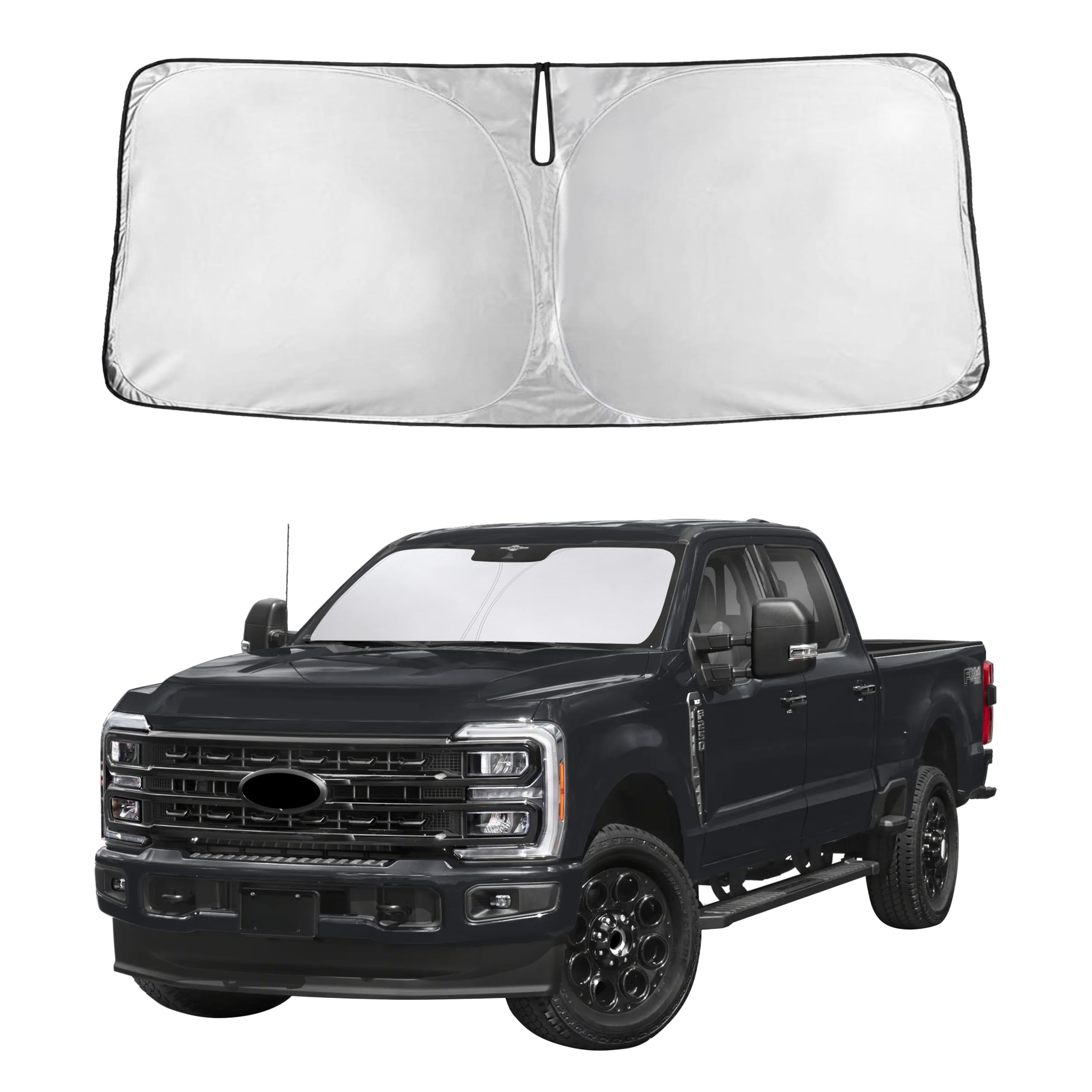 Autovir Windshield Sun Shade, Front car Window Shades Sun Visors