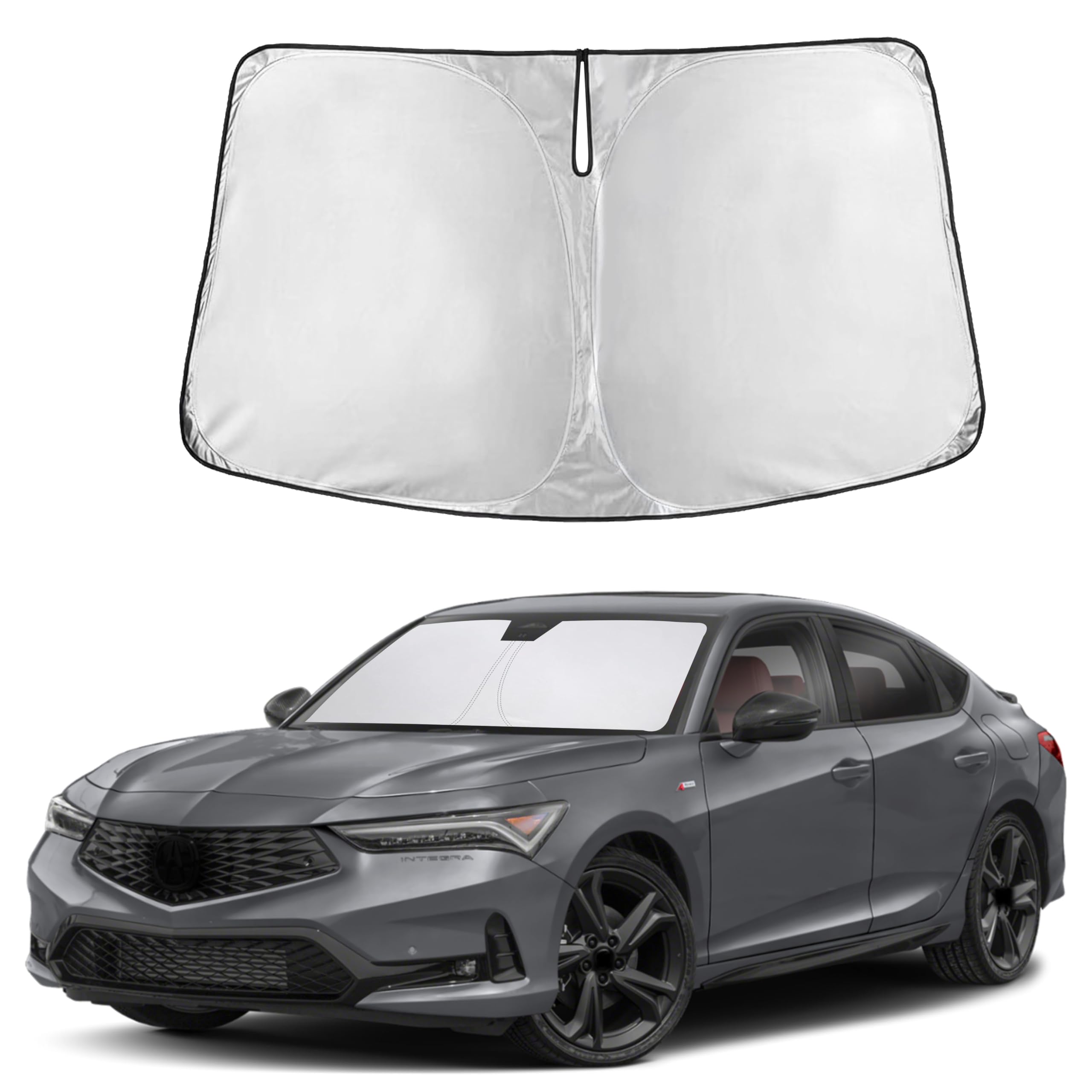 Autovir Windshield Sun Shade, Front car Window Shades Sun Visors