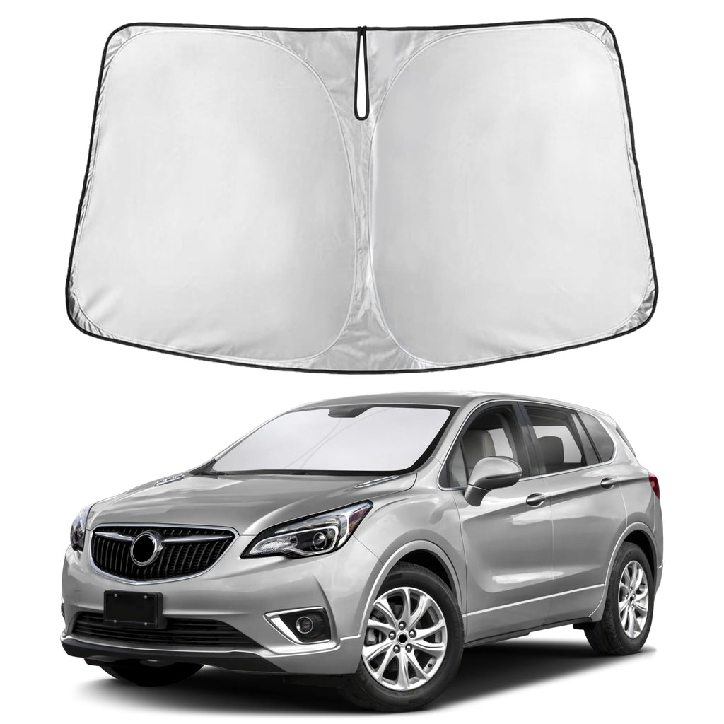 EcoNour RV Windshield Sunshade | Reflective RV Windshield Cover for UV Rays & Heat Protection, Keeps Your RV Motorhome Cool | Shades for RV Fits RVs, Trucks, Motorhomes, Buses | XXXXX-Large 102"x51"