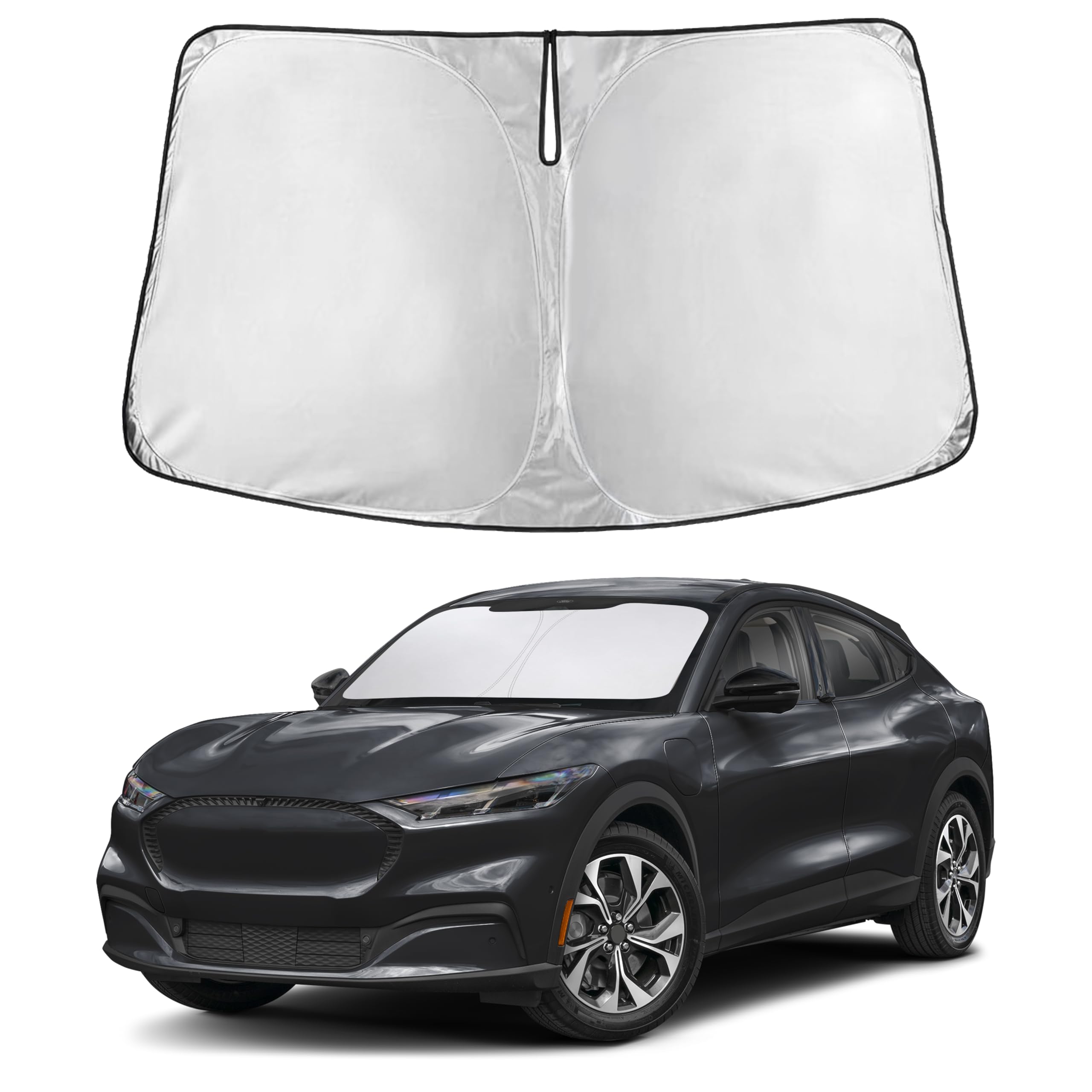 Autovir Windshield Sun Shade, Front car Window Shades Sun Visors
