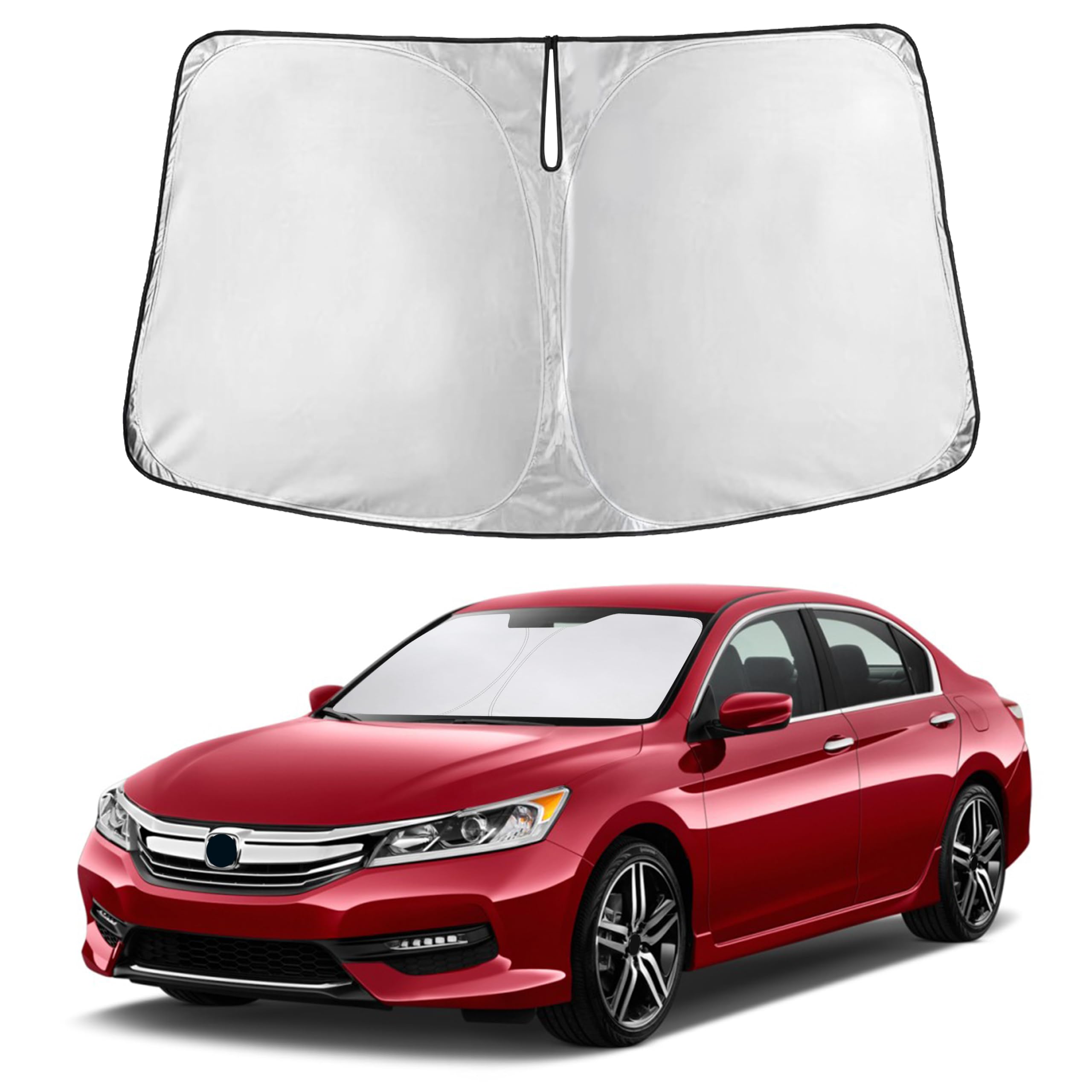 Autovir Windshield Sun Shade, Front car Window Shades Sun Visors