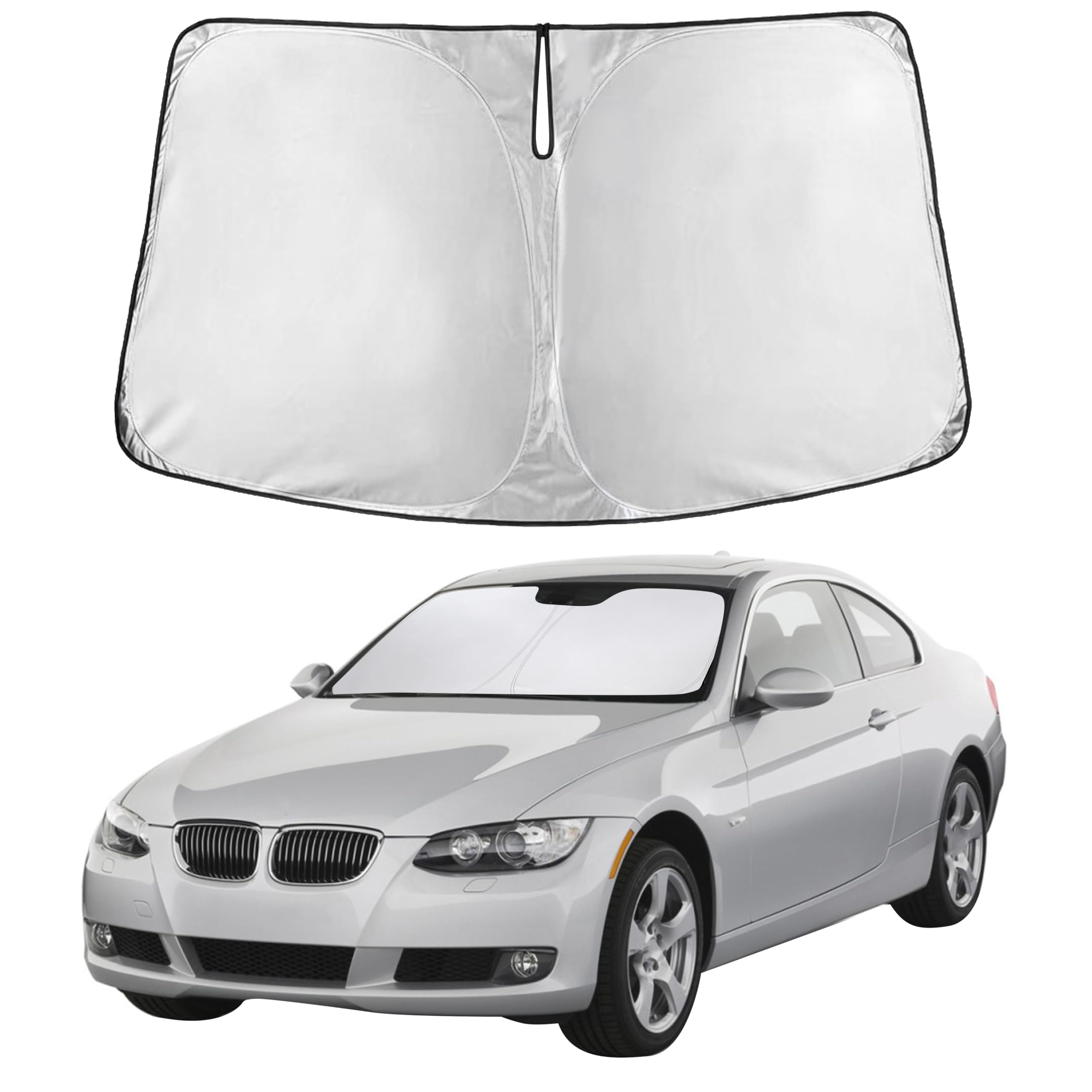 Autovir Windshield Sun Shade, Front car Window Shades Sun Visors