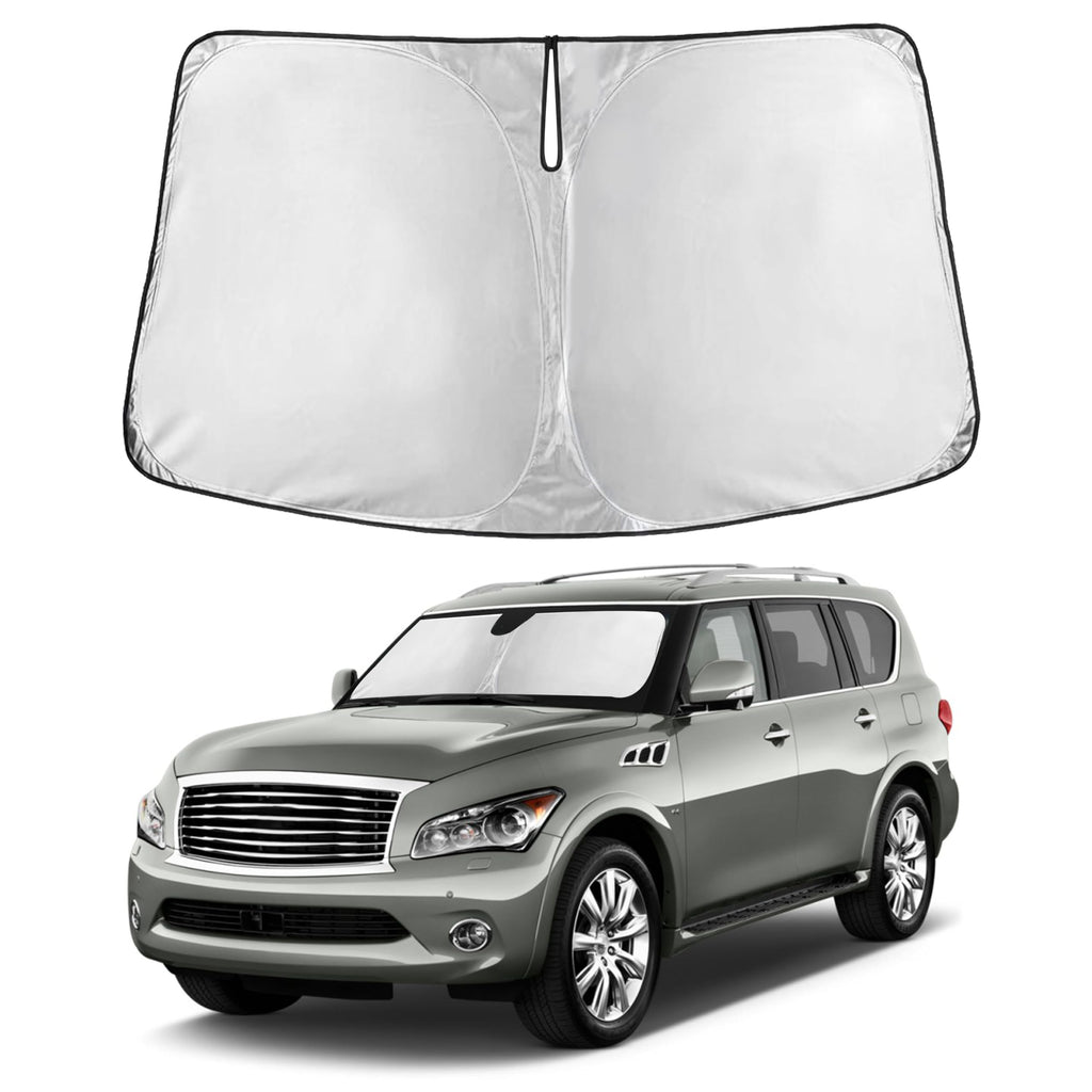 Autovir Windshield Sun Shade, Front car Window Shades Sun Visors