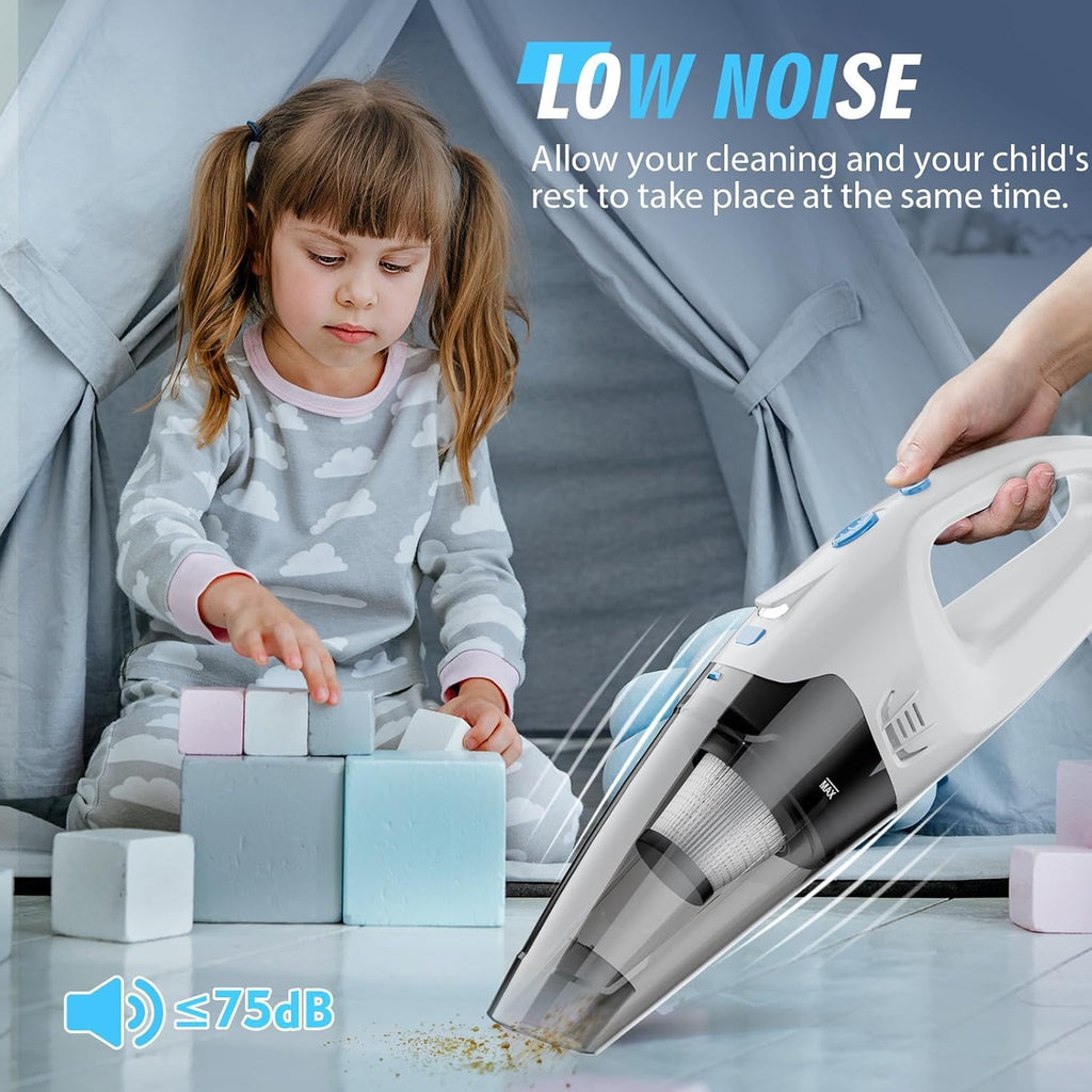 FUOAYOC 6KPA Cordless Handheld Vacuum with LED Light