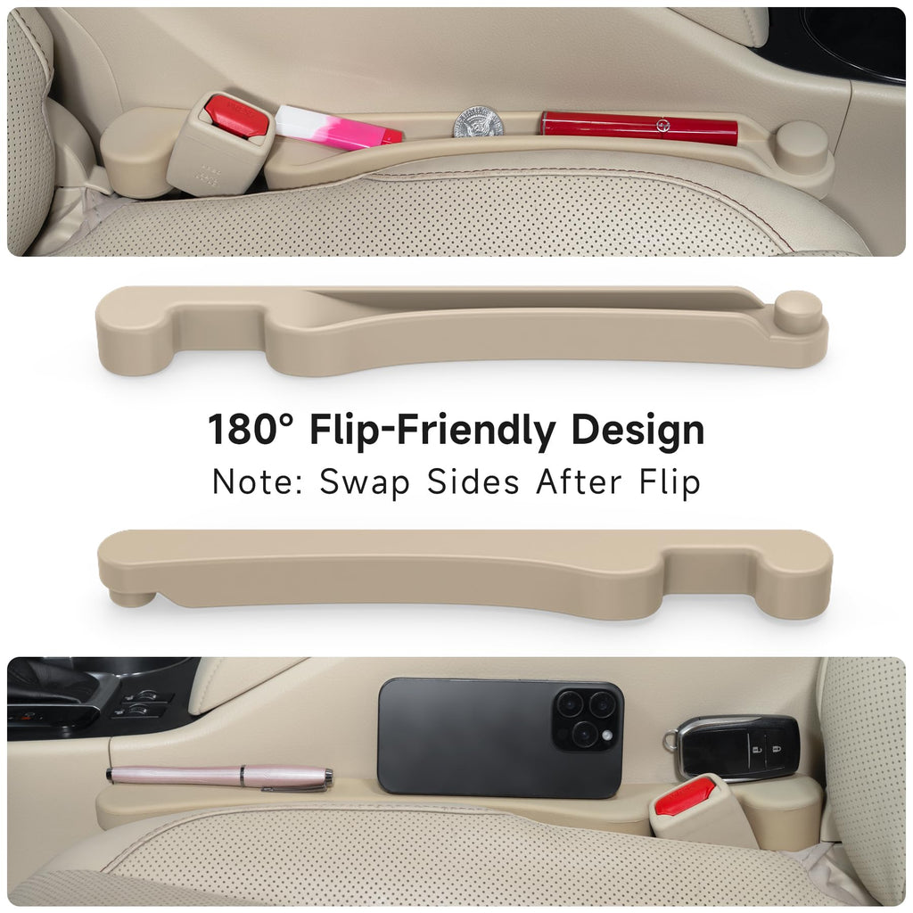 Givifive 3-in-1 Car Seat Gap Filler & Organizer Set