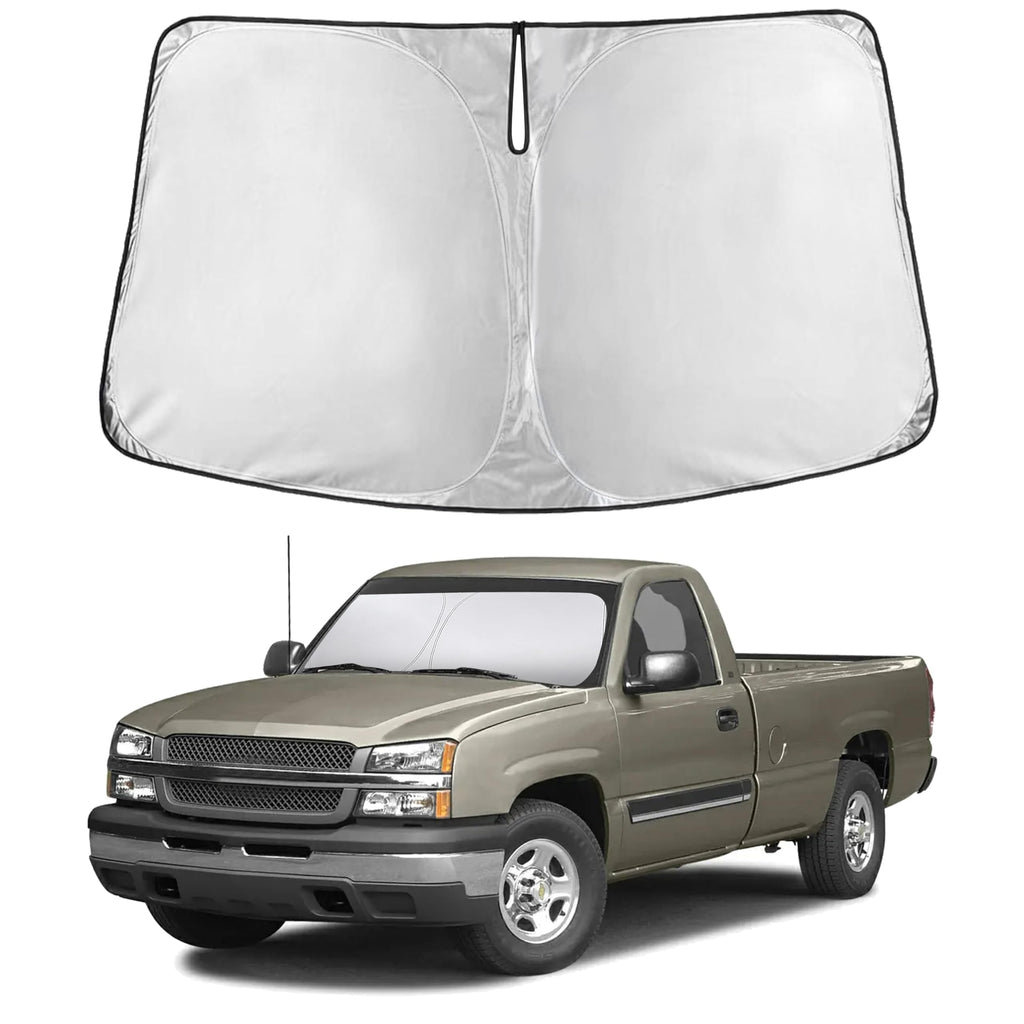 EcoNour RV Windshield Sunshade | Reflective RV Windshield Cover for UV Rays & Heat Protection, Keeps Your RV Motorhome Cool | Shades for RV Fits RVs, Trucks, Motorhomes, Buses | XXXXX-Large 102"x51"