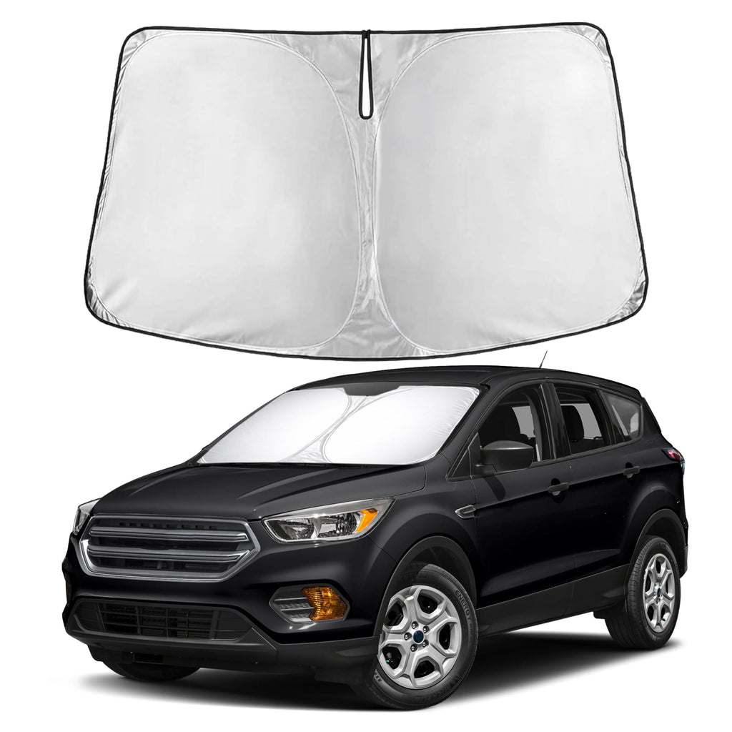 EcoNour RV Windshield Sunshade | Reflective RV Windshield Cover for UV Rays & Heat Protection, Keeps Your RV Motorhome Cool | Shades for RV Fits RVs, Trucks, Motorhomes, Buses | XXXXX-Large 102"x51"