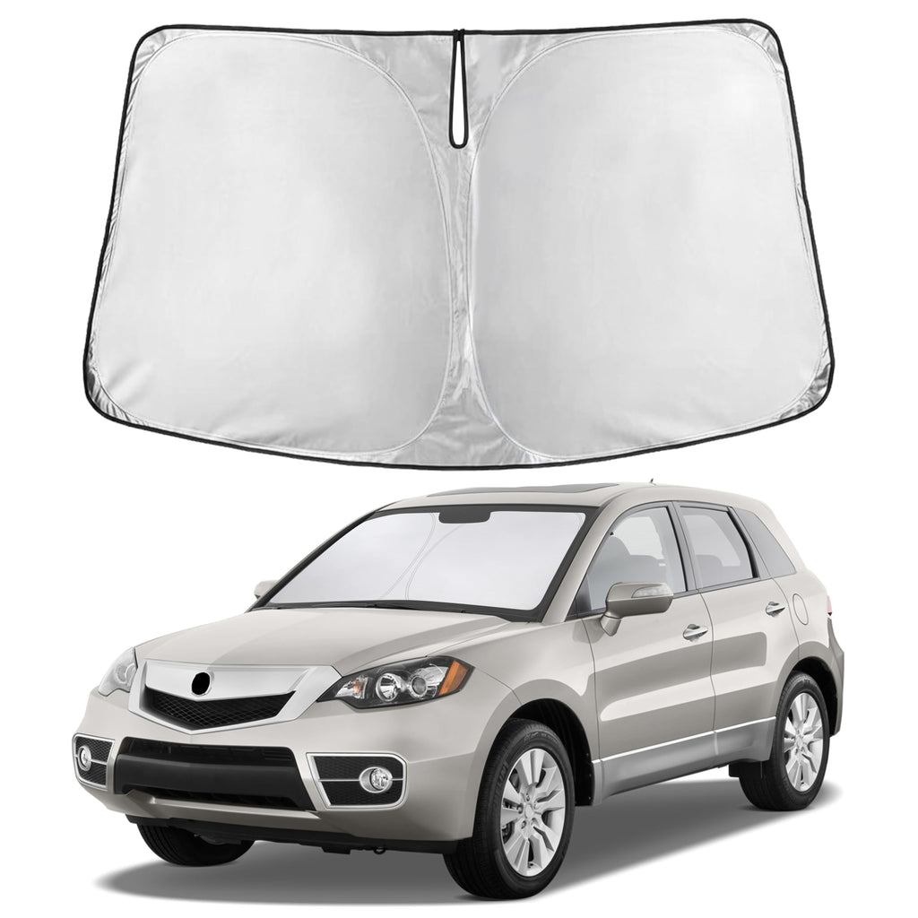 EcoNour RV Windshield Sunshade | Reflective RV Windshield Cover for UV Rays & Heat Protection, Keeps Your RV Motorhome Cool | Shades for RV Fits RVs, Trucks, Motorhomes, Buses | XXXXX-Large 102"x51"