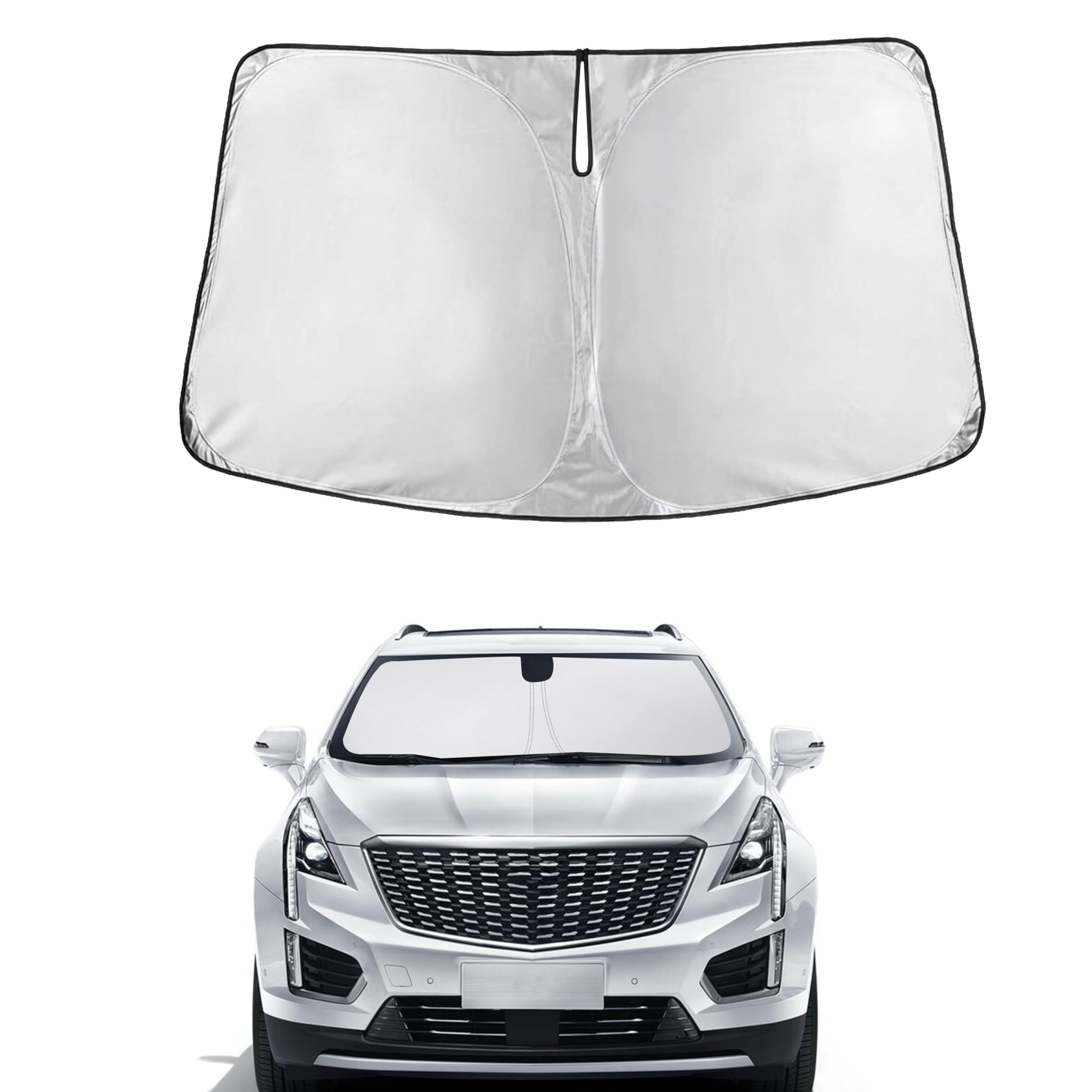 Autovir Windshield Sun Shade, Front car Window Shades Sun Visors