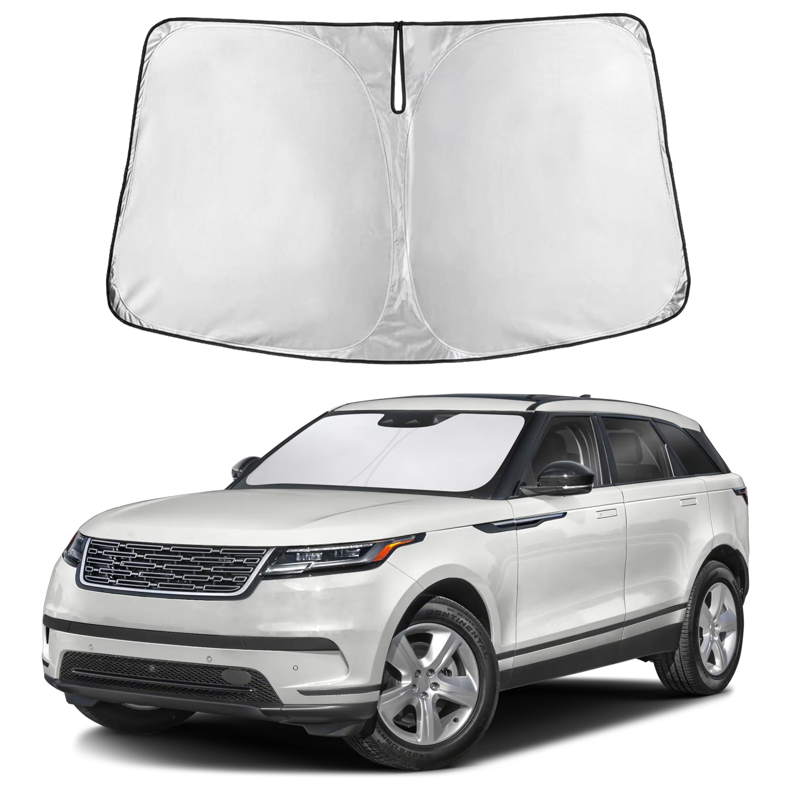 Autovir Windshield Sun Shade, Front car Window Shades Sun Visors