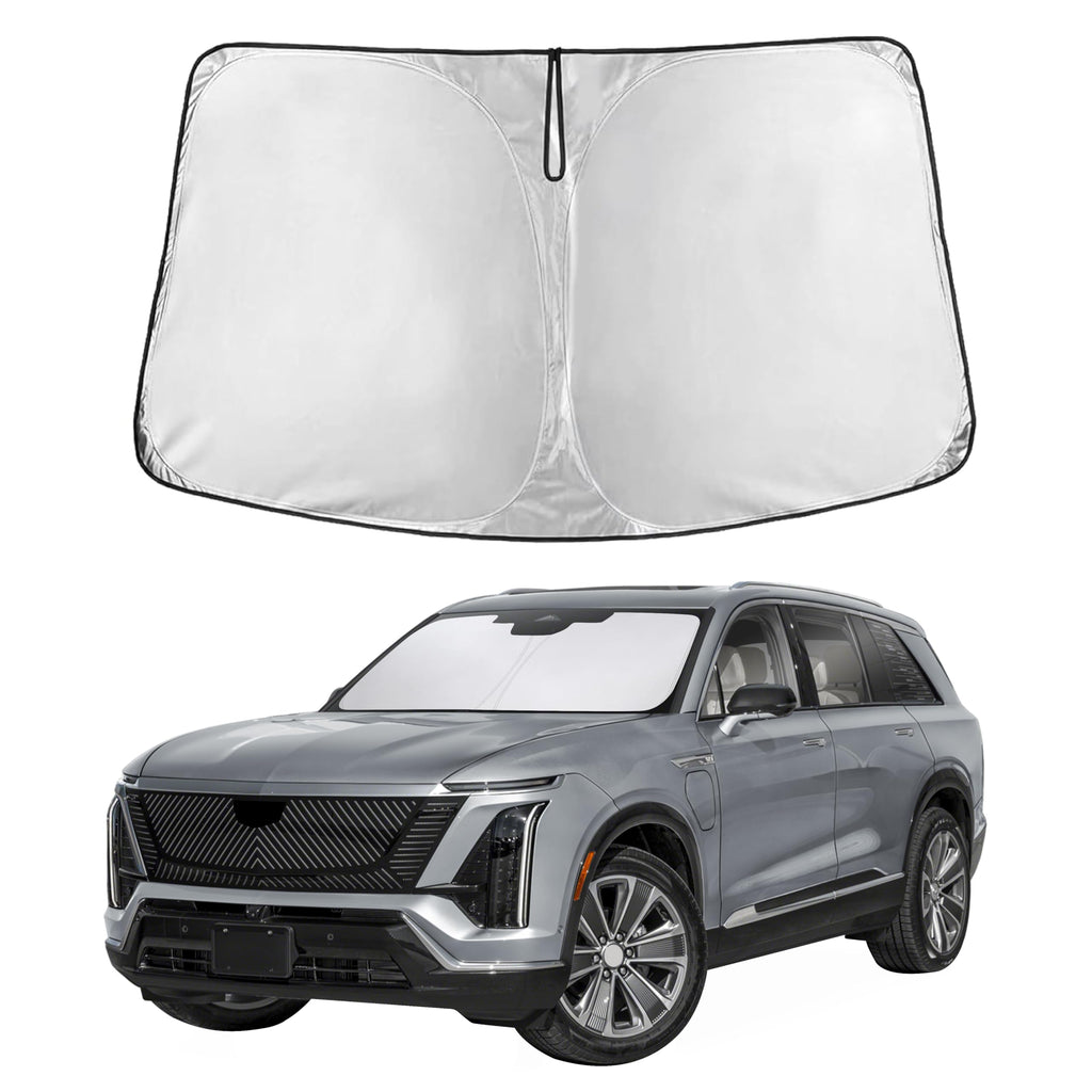 EcoNour RV Windshield Sunshade | Reflective RV Windshield Cover for UV Rays & Heat Protection, Keeps Your RV Motorhome Cool | Shades for RV Fits RVs, Trucks, Motorhomes, Buses | XXXXX-Large 102"x51"