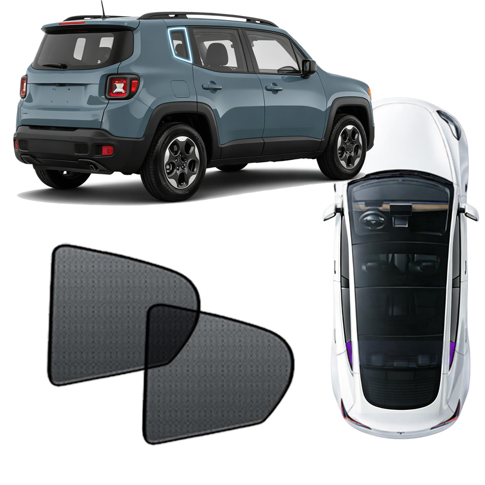 Magnetic Window Sun Shades for 2010–2014 Subaru Outback