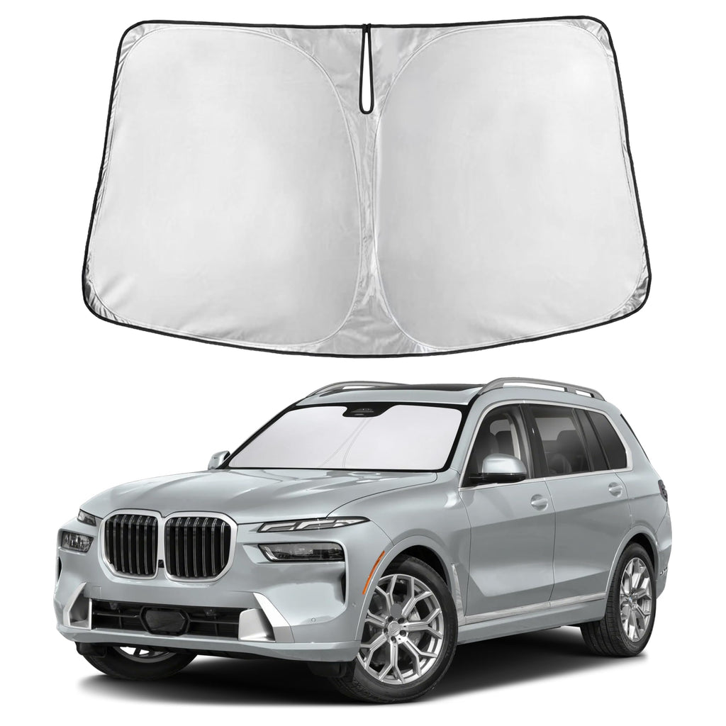 EcoNour RV Windshield Sunshade | Reflective RV Windshield Cover for UV Rays & Heat Protection, Keeps Your RV Motorhome Cool | Shades for RV Fits RVs, Trucks, Motorhomes, Buses | XXXXX-Large 102"x51"