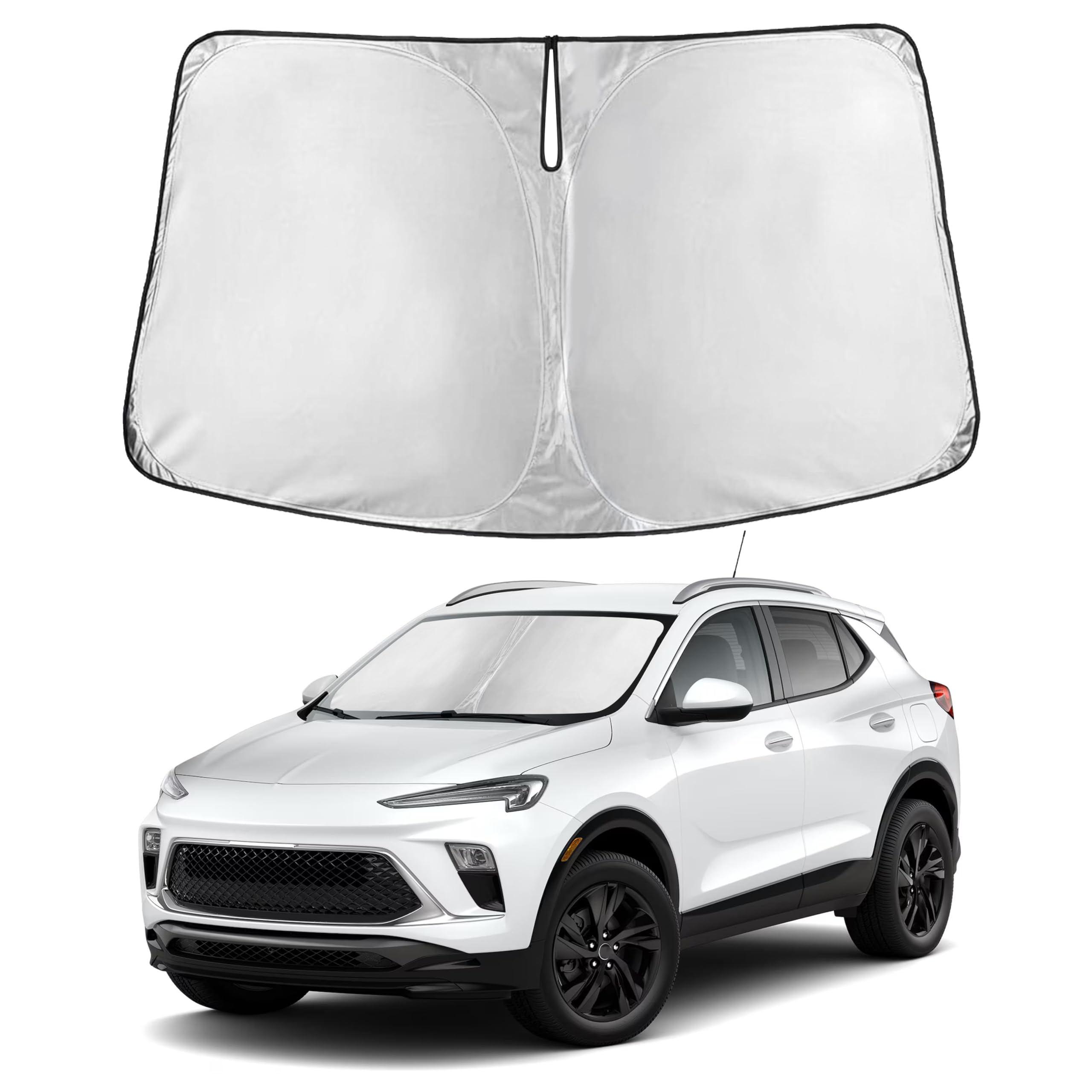 Autovir Windshield Sun Shade, Front car Window Shades Sun Visors