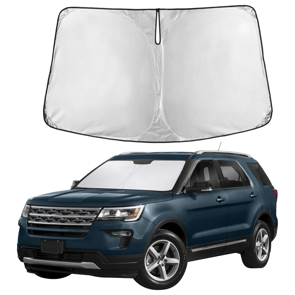Autovir Windshield Sun Shade, Front car Window Shades Sun Visors