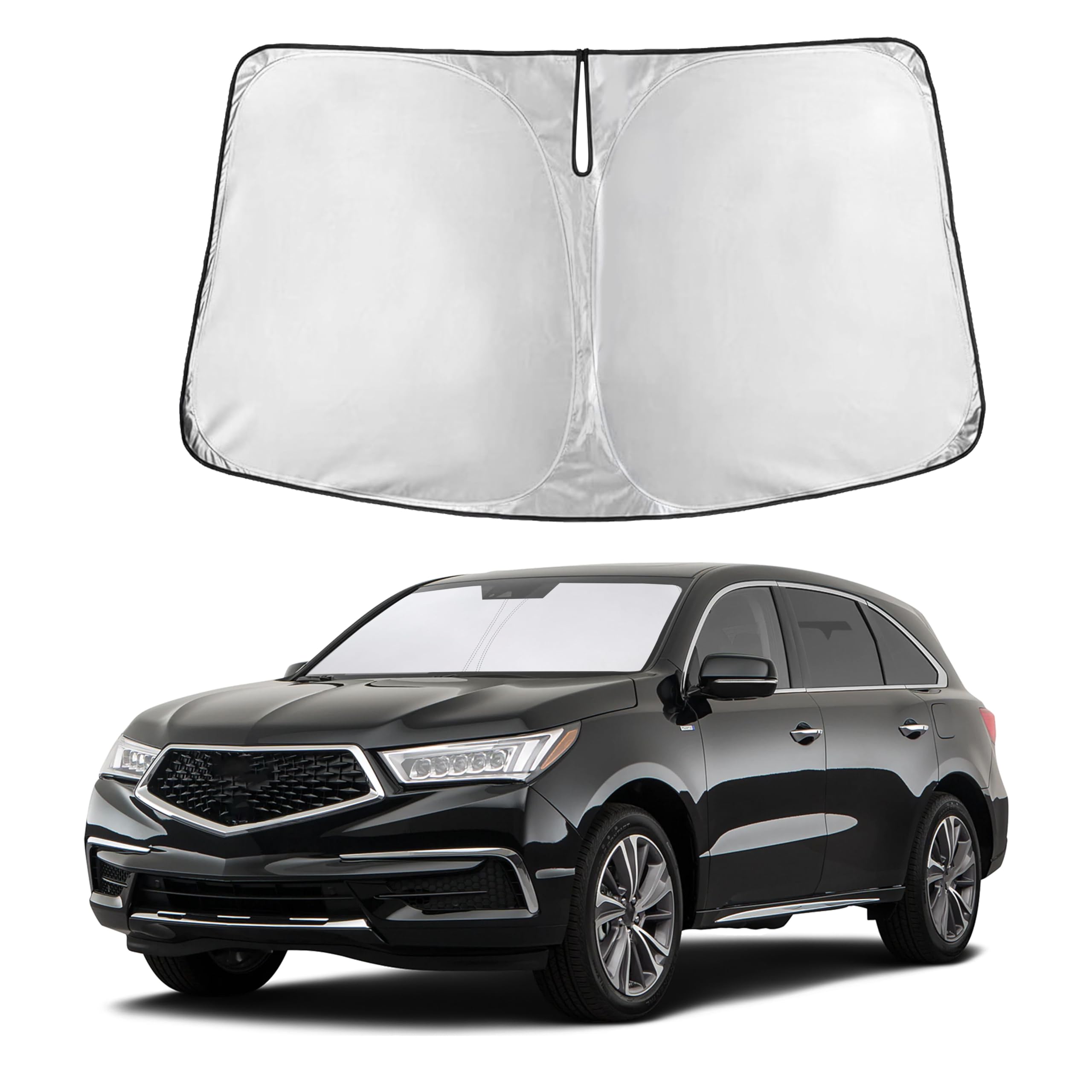 Autovir Windshield Sun Shade, Front car Window Shades Sun Visors