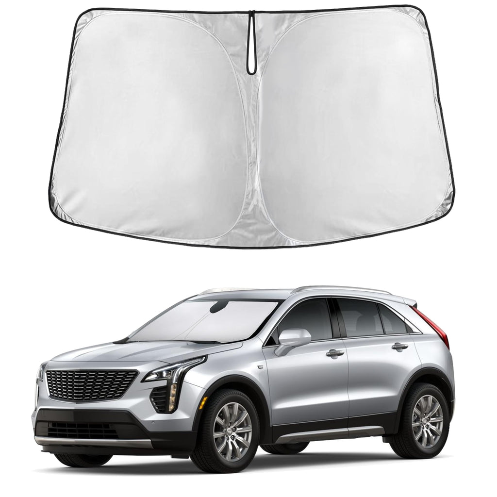 EcoNour RV Windshield Sunshade | Reflective RV Windshield Cover for UV Rays & Heat Protection, Keeps Your RV Motorhome Cool | Shades for RV Fits RVs, Trucks, Motorhomes, Buses | XXXXX-Large 102"x51"