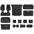 3W Tesla 2025-2026 New Model Y Juniper Floor Mats and Cargo Liners 10PCS (Not for Standard) & Center Console Tray for Tesla Model Y Juniper 2025-2026 Organizer Set
