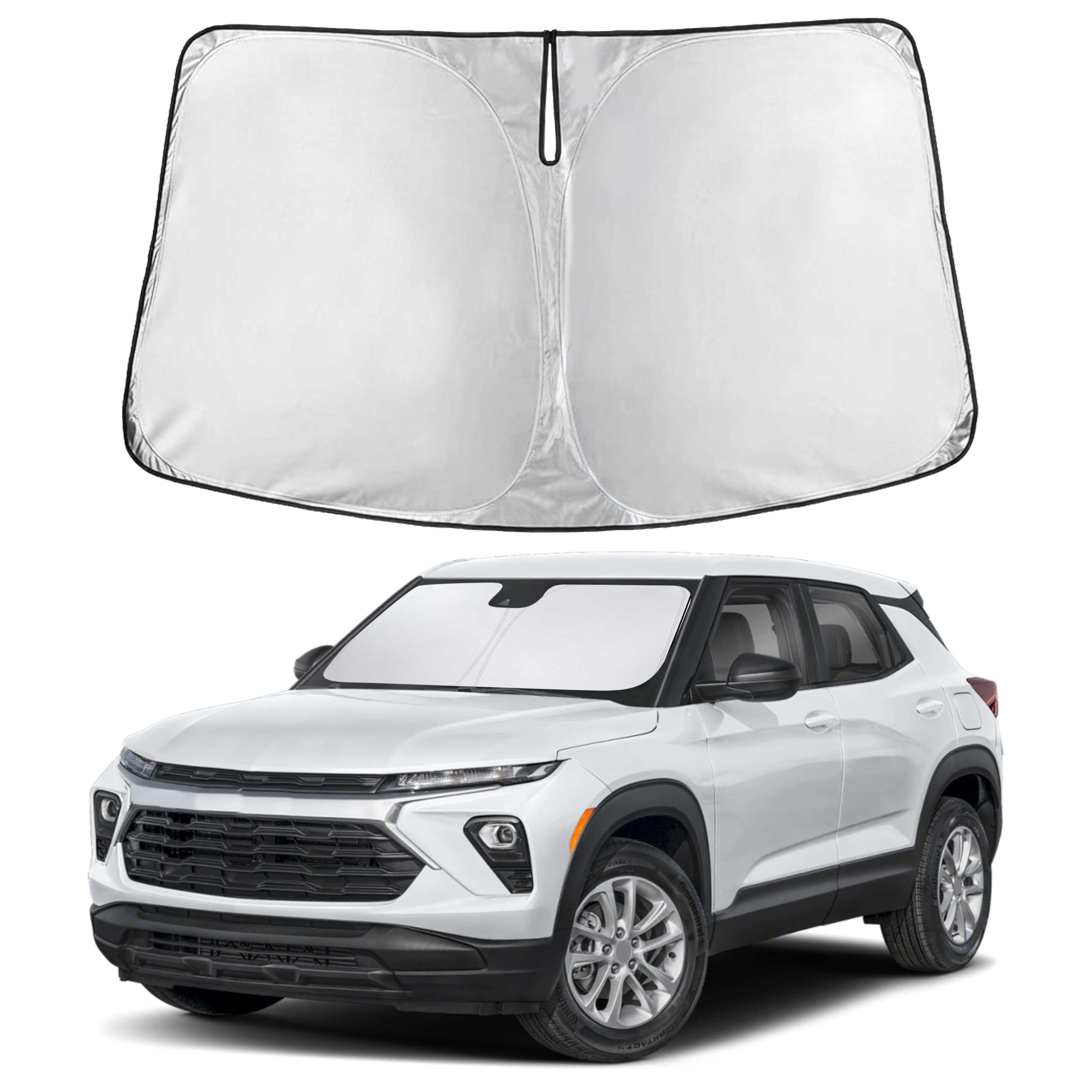 Autovir Windshield Sun Shade, Front car Window Shades Sun Visors