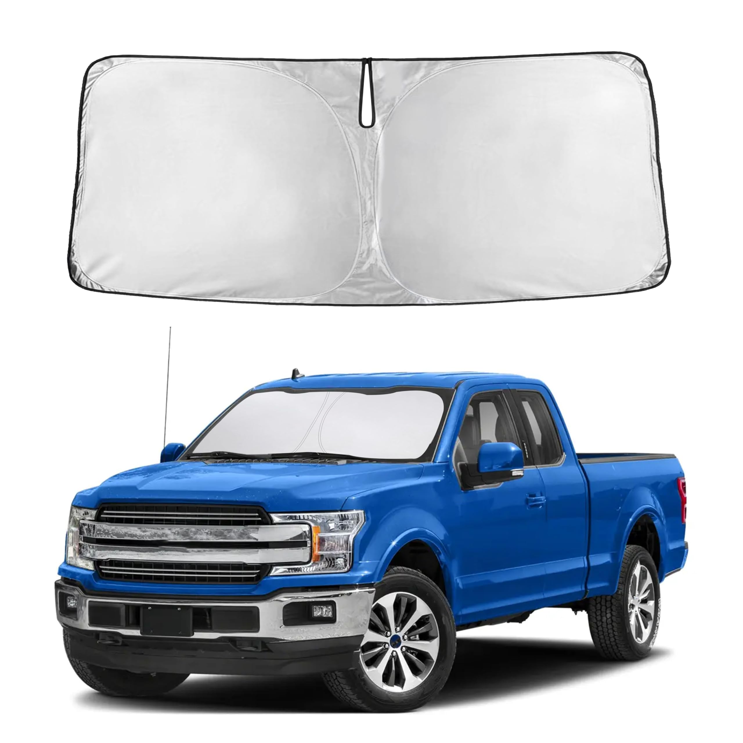 Autovir Windshield Sun Shade, Front car Window Shades Sun Visors