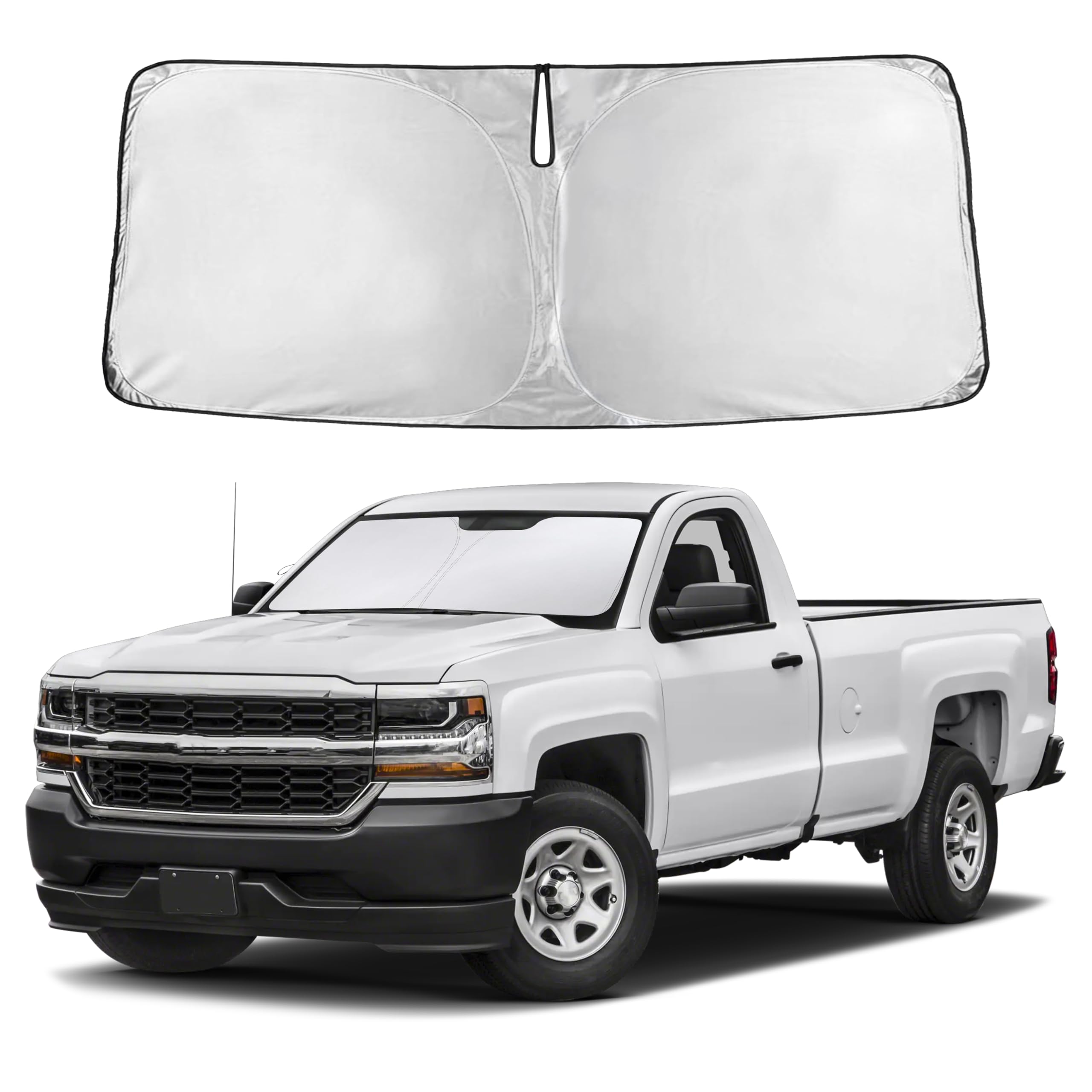 Autovir Windshield Sun Shade, Front car Window Shades Sun Visors