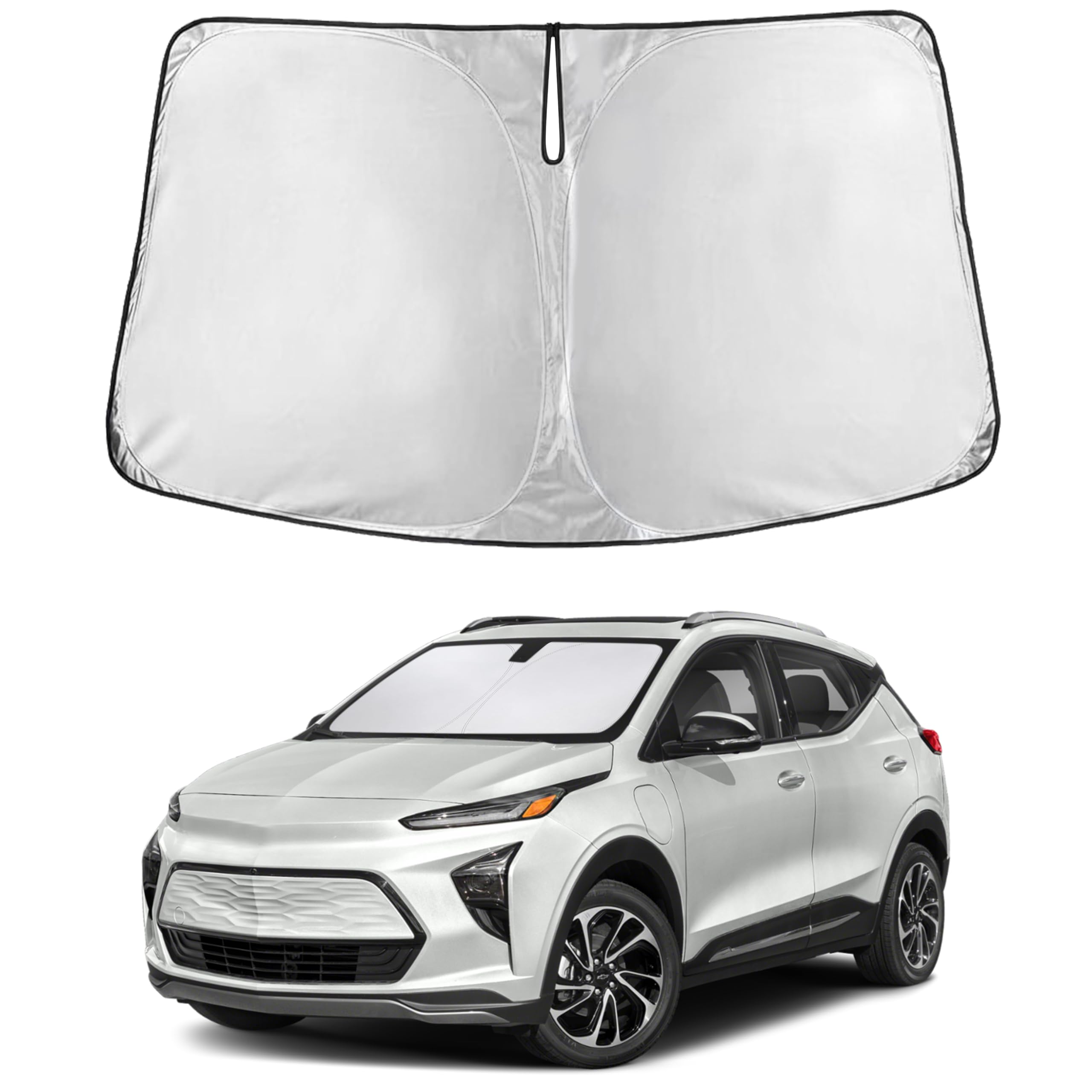 EcoNour RV Windshield Sunshade | Reflective RV Windshield Cover for UV Rays & Heat Protection, Keeps Your RV Motorhome Cool | Shades for RV Fits RVs, Trucks, Motorhomes, Buses | XXXXX-Large 102"x51"