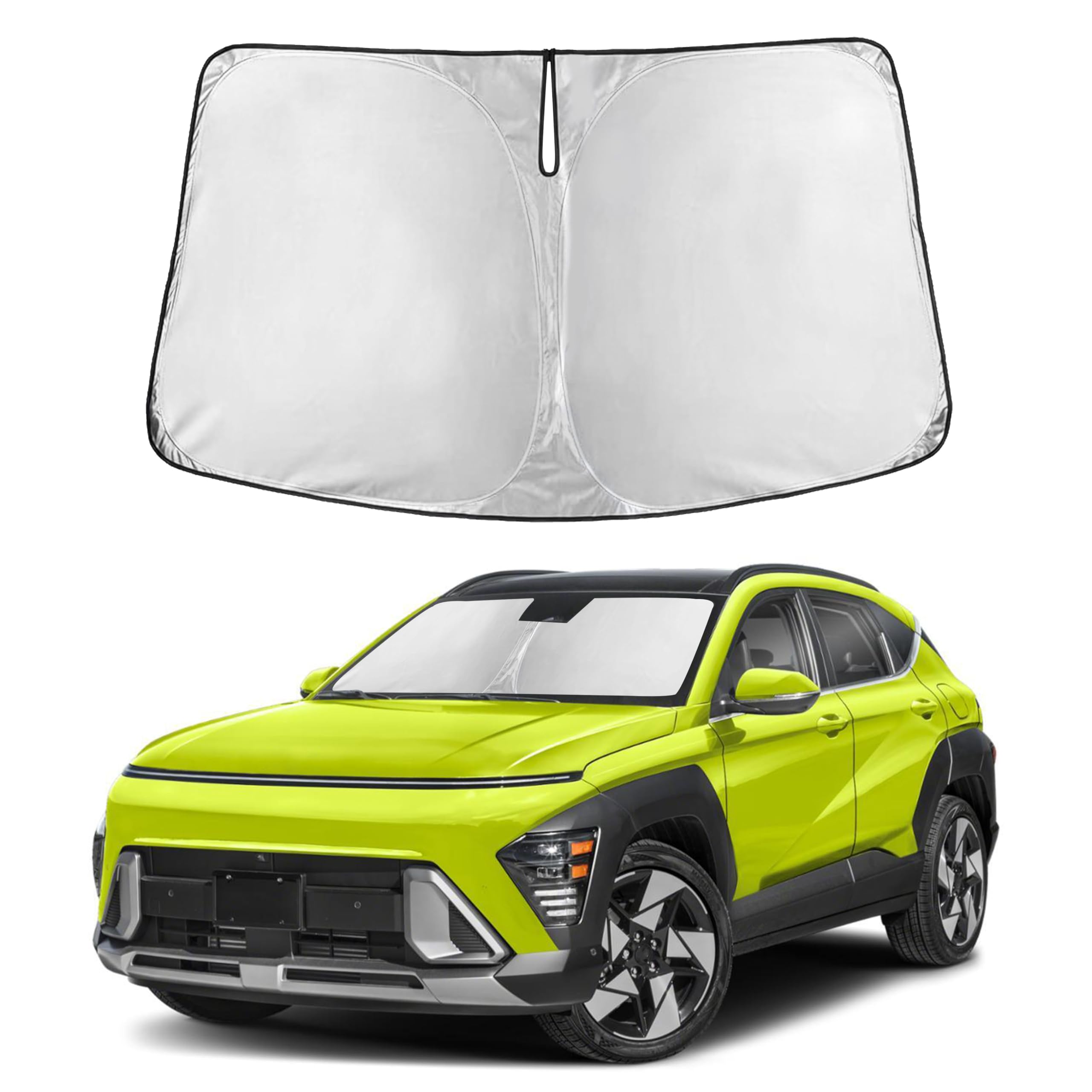 Autovir Windshield Sun Shade, Front car Window Shades Sun Visors